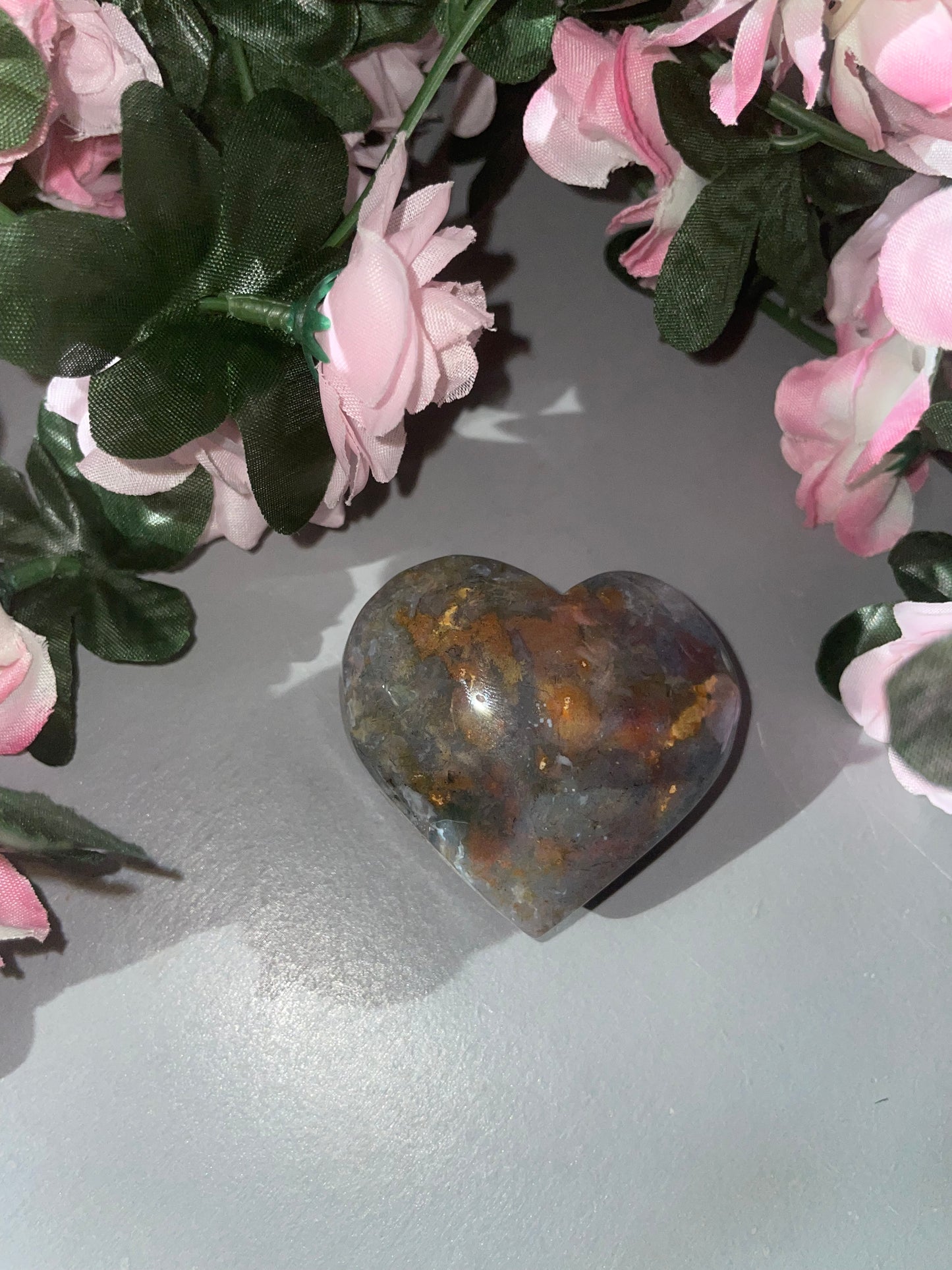 Bloodstone Heart Carving