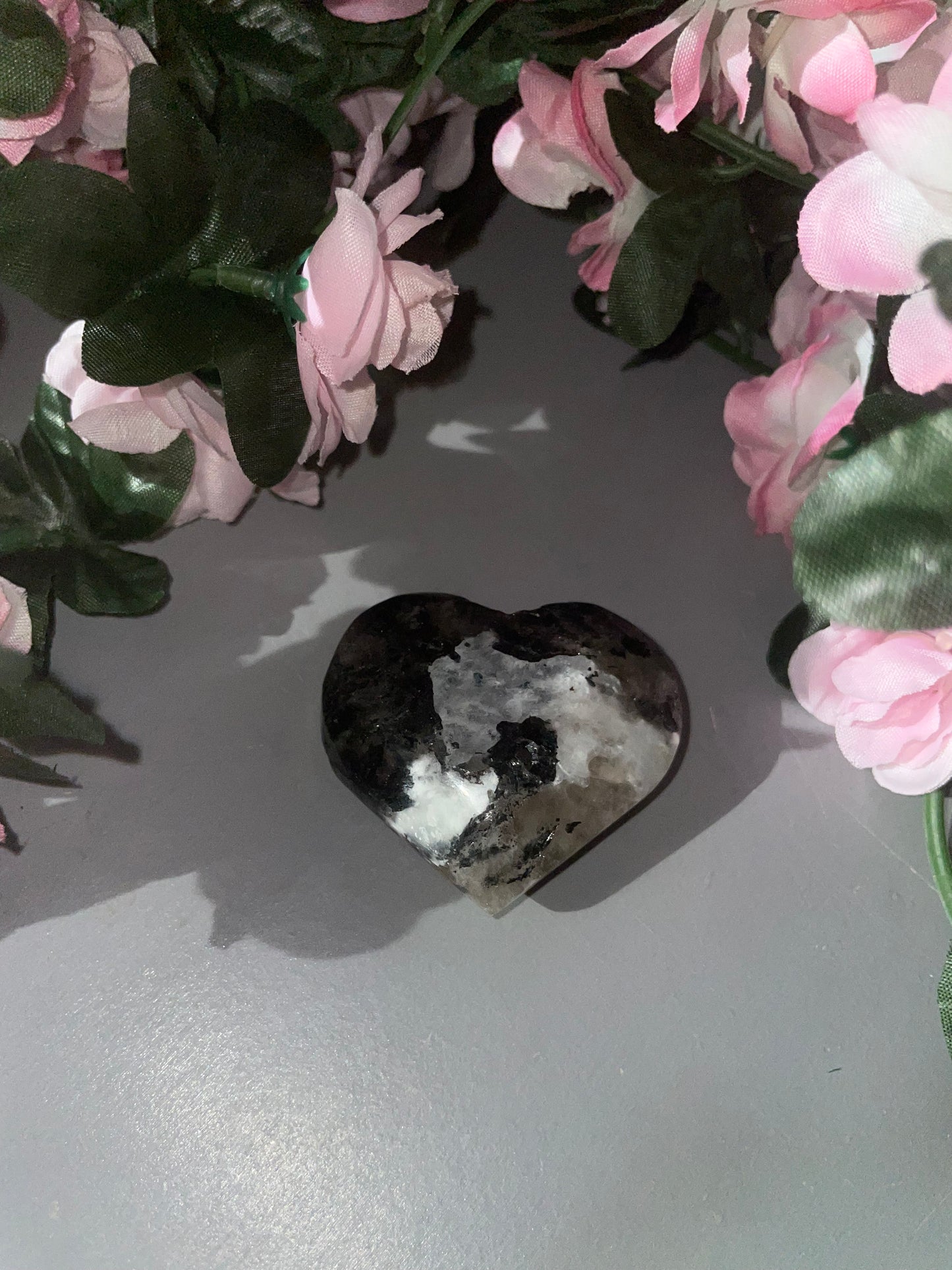 Rainbow Moonstone Heart