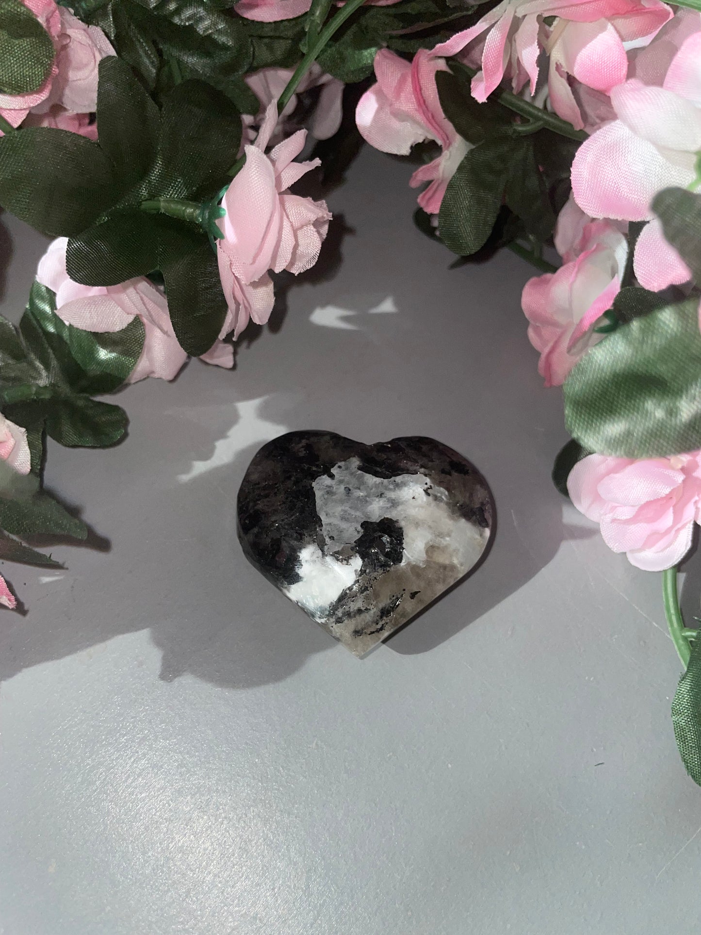 Rainbow Moonstone Heart