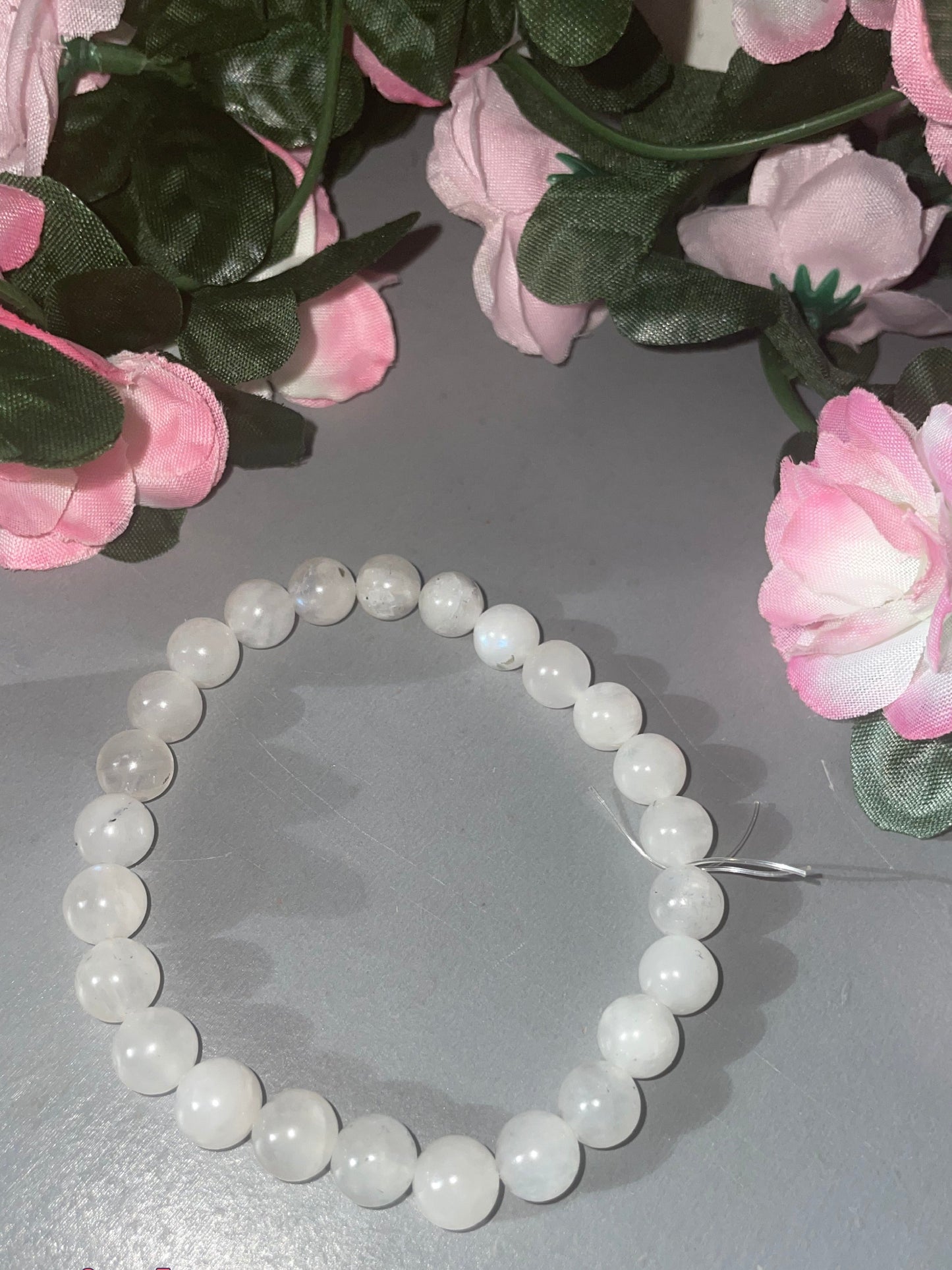 Rainbow Moonstone Bracelet 8mm