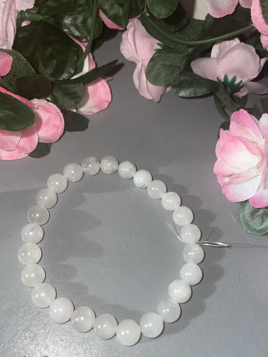 Rainbow Moonstone Bracelet 8mm
