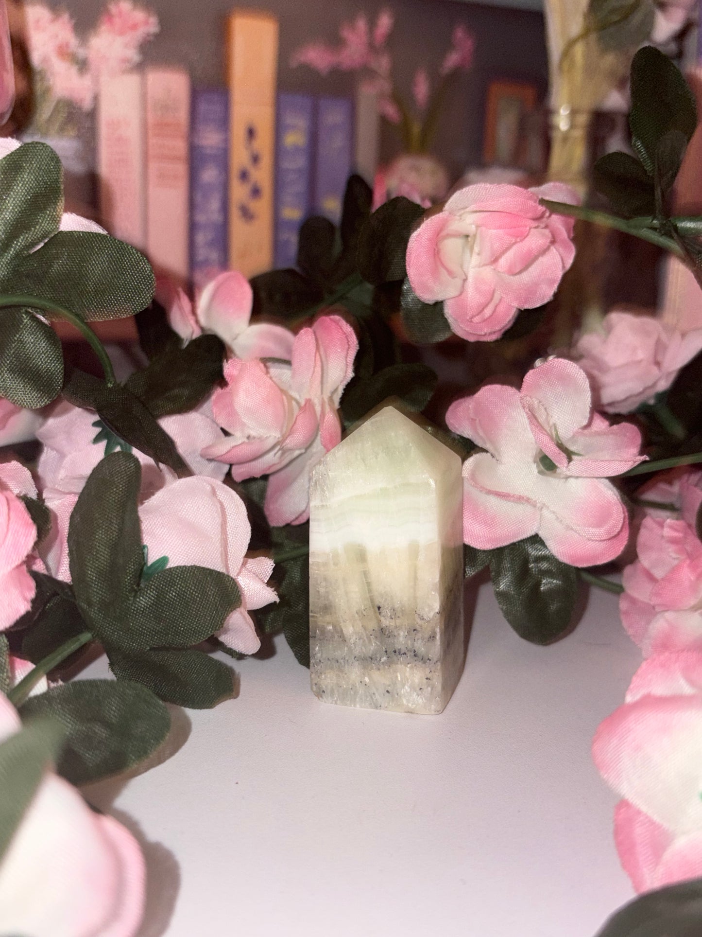 Pistachio Calcite Tower - Stunning Piece 5