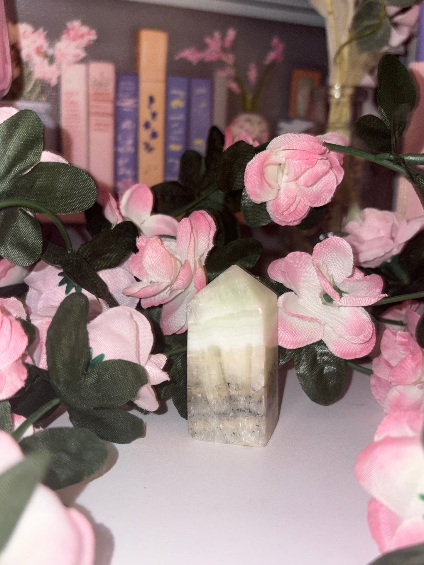 Pistachio Calcite Tower - Stunning Piece 5