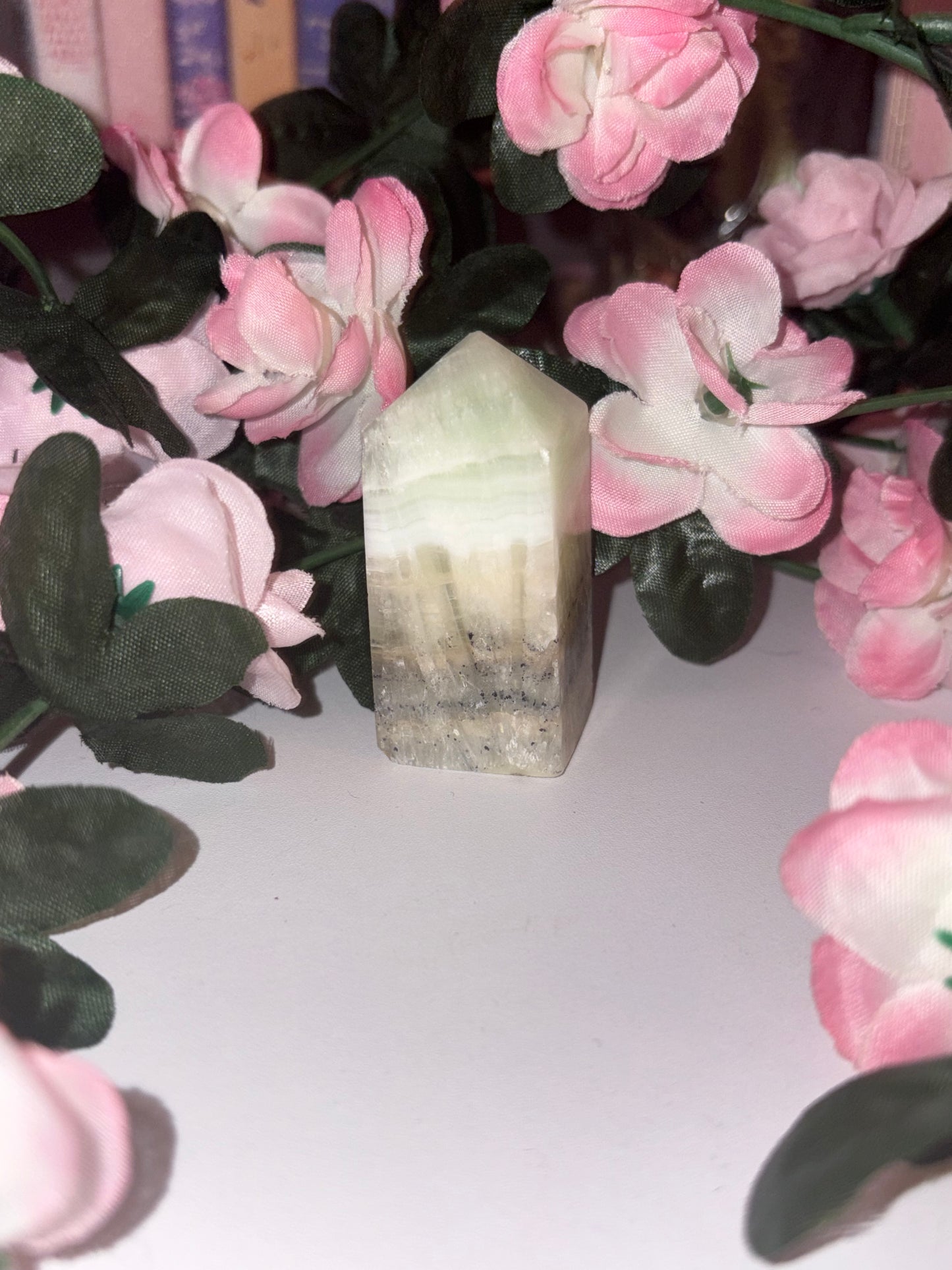 Pistachio Calcite Tower - Stunning Piece 5