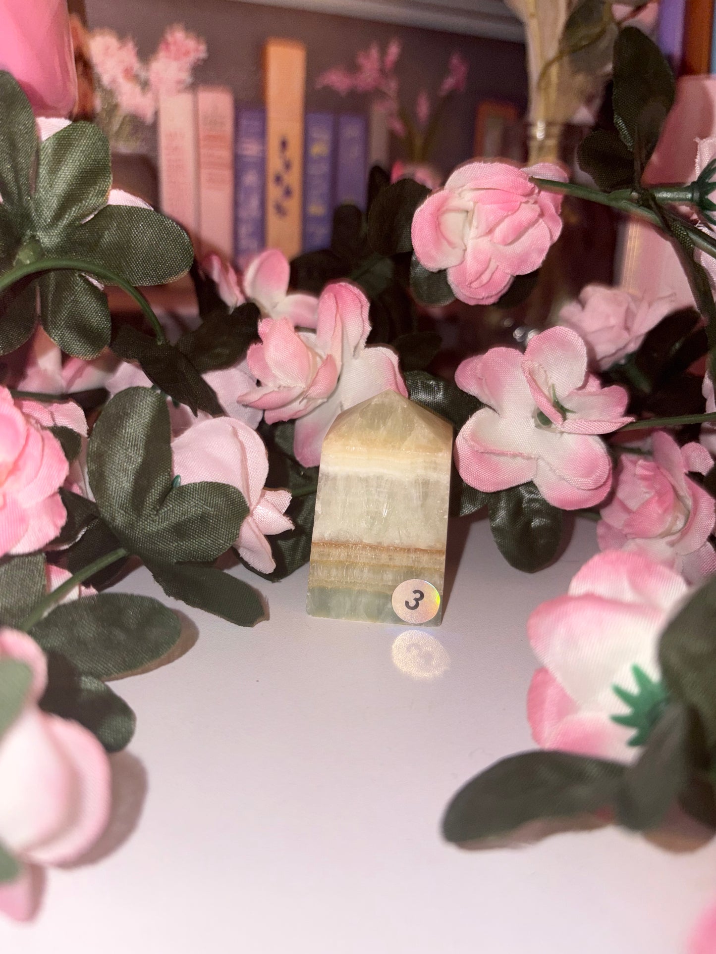 Pistachio Calcite Tower - Stunning Piece 3