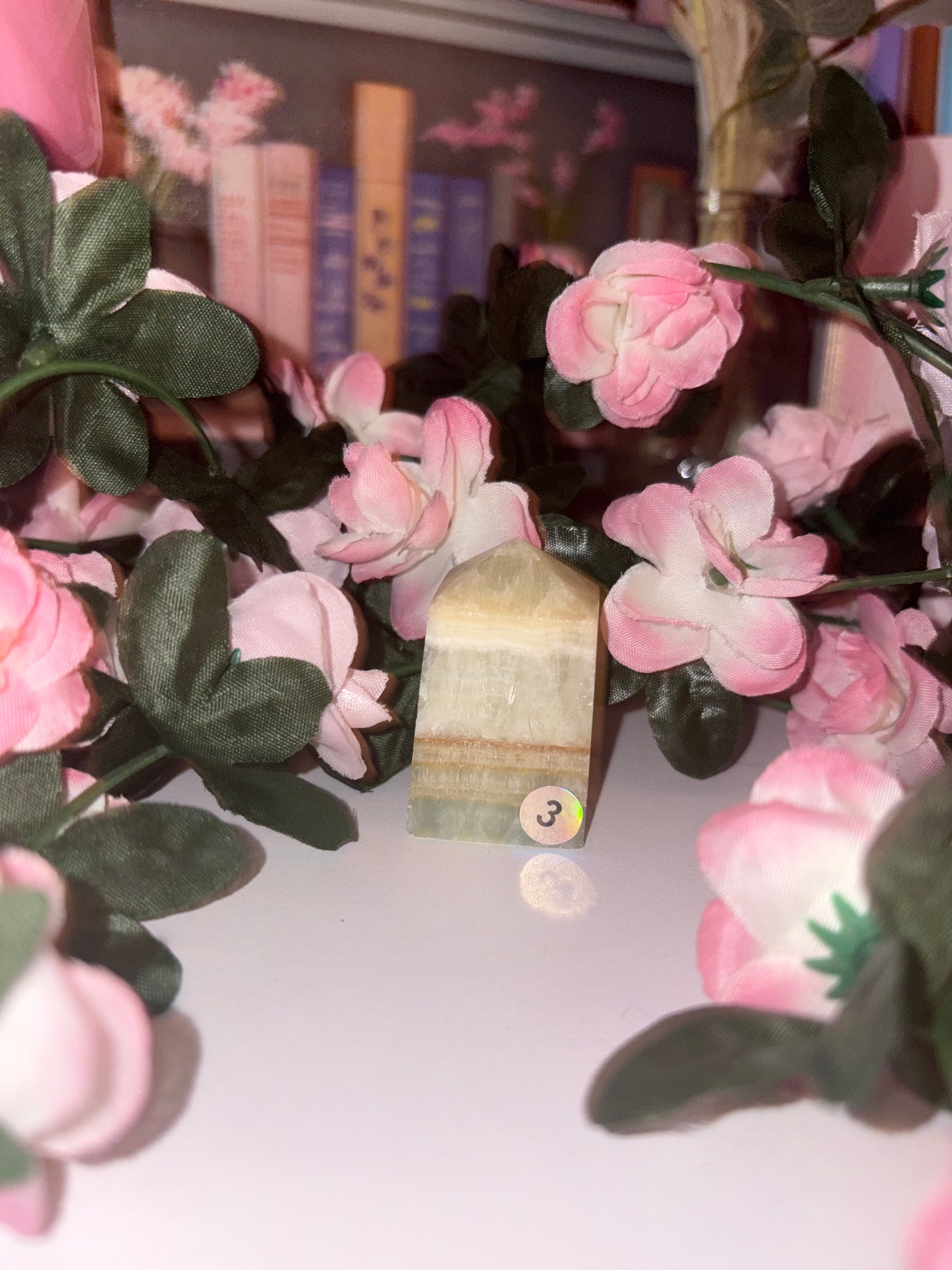 Pistachio Calcite Tower - Stunning Piece 3
