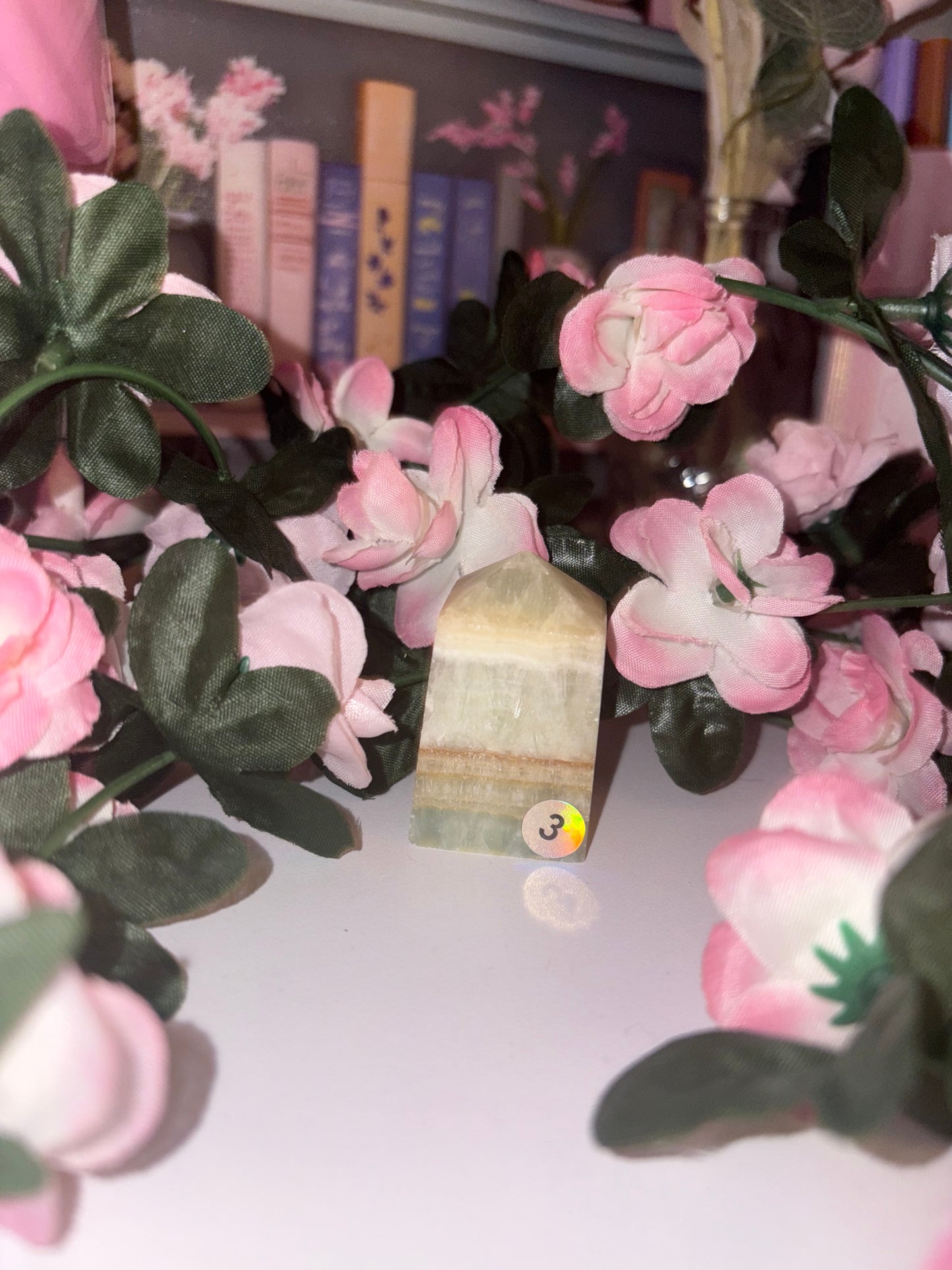 Pistachio Calcite Tower - Stunning Piece 3