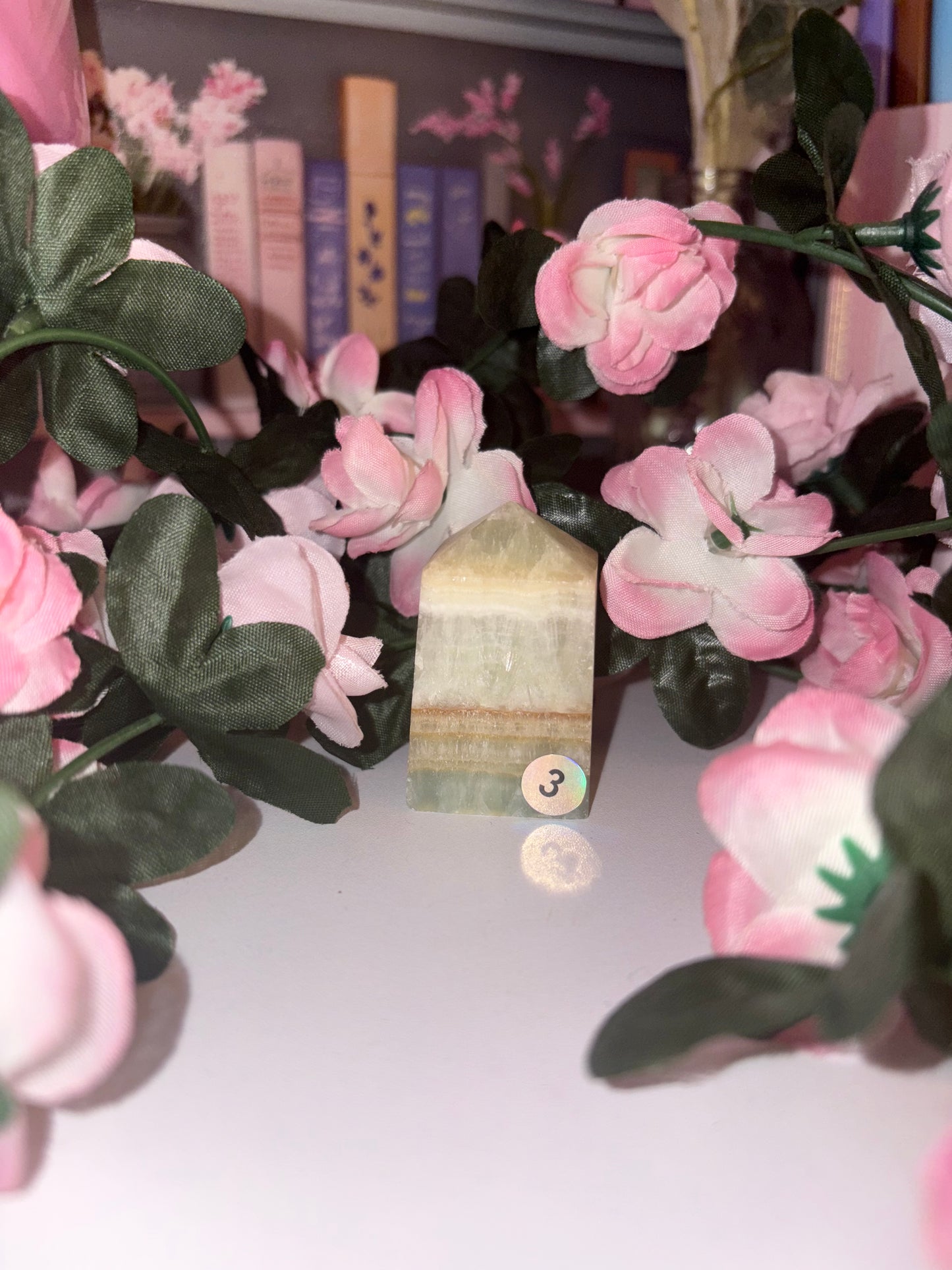 Pistachio Calcite Tower - Stunning Piece 3