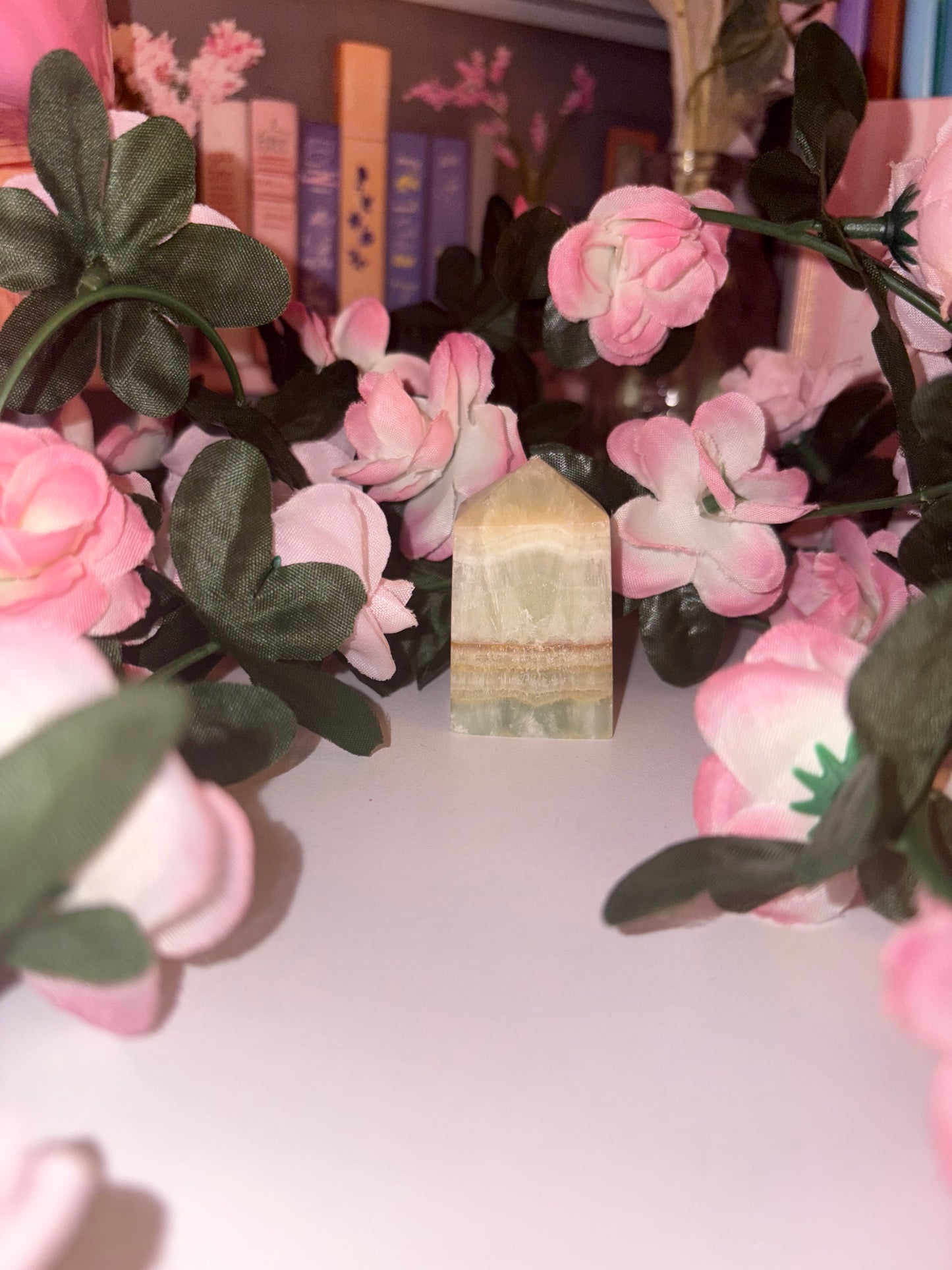 Pistachio Calcite Tower - Stunning Piece 3
