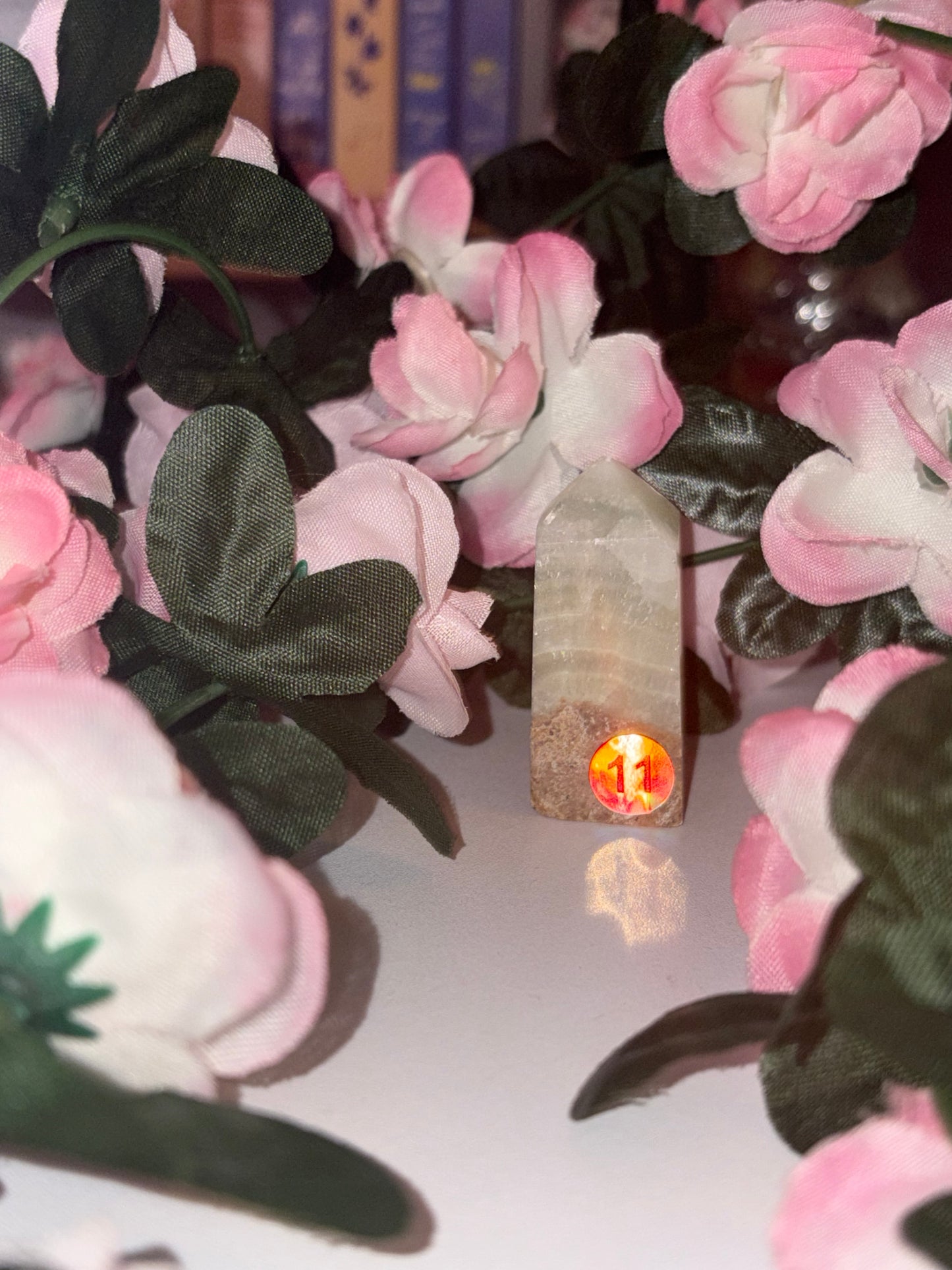 Pistachio Calcite Tower - Piece 11