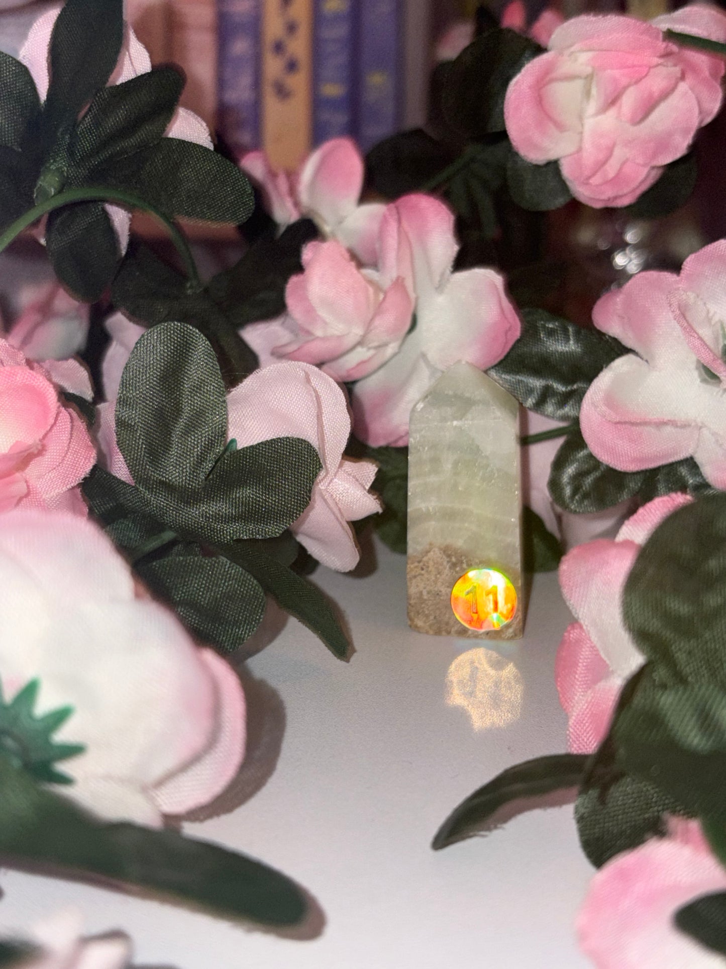 Pistachio Calcite Tower - Piece 11