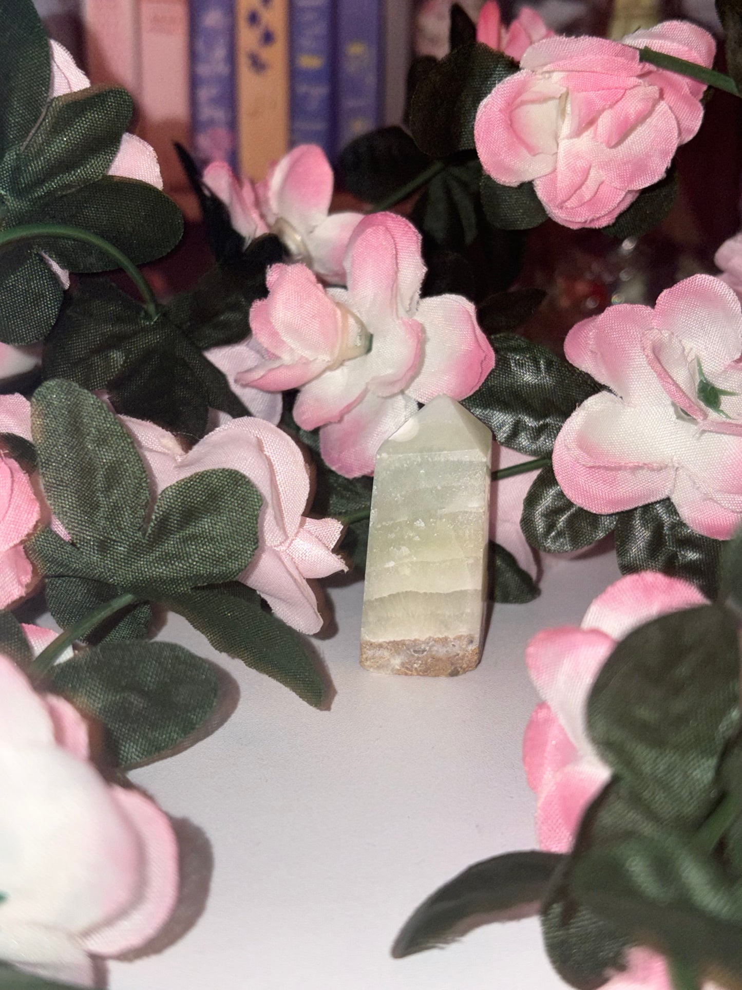 Pistachio Calcite Tower - Piece 11