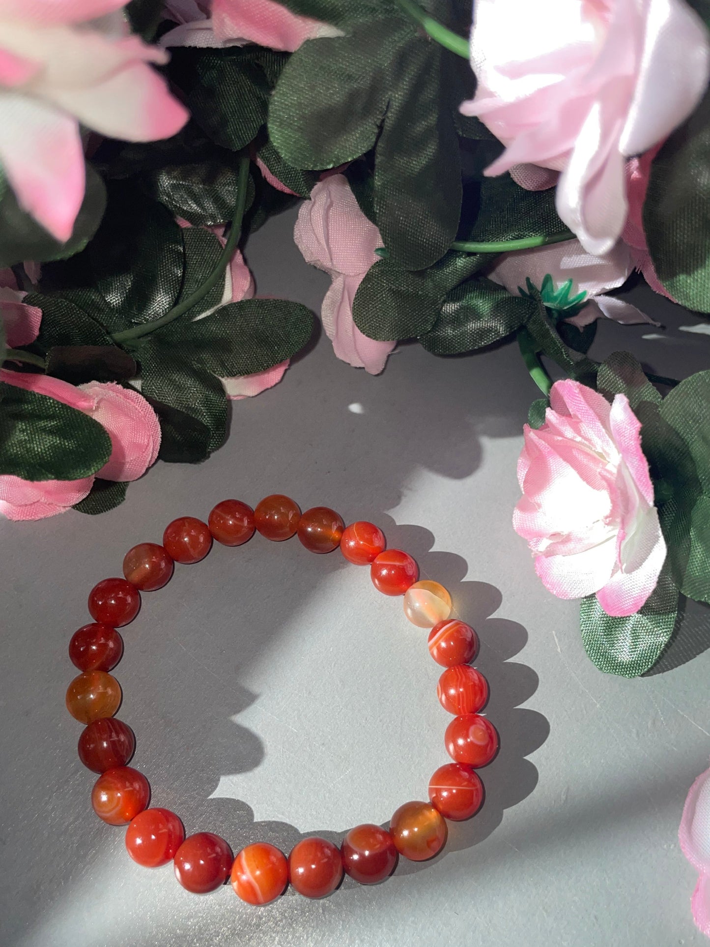 Carnelian Bracelet 8mm - From Madagascar