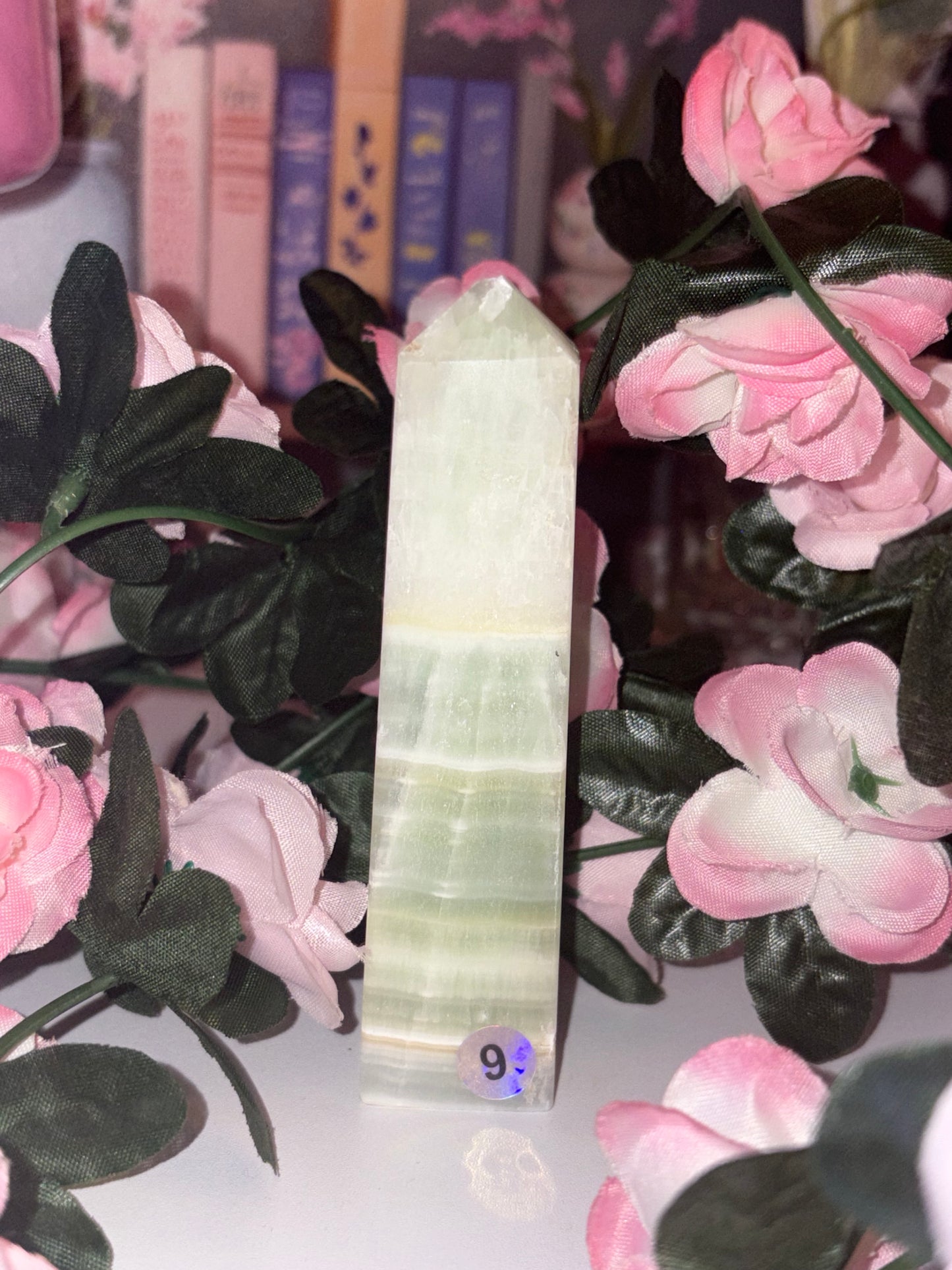 Pistachio Calcite Tower - Piece 9