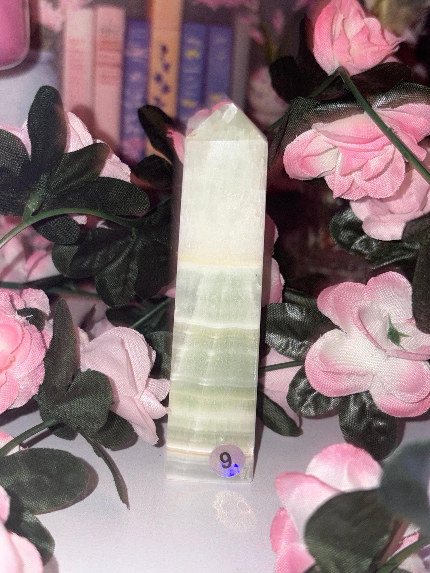 Pistachio Calcite Tower - Piece 9