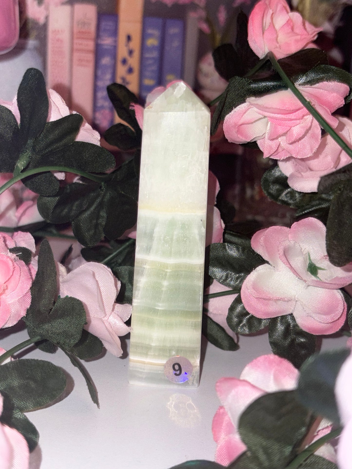 Pistachio Calcite Tower - Piece 9