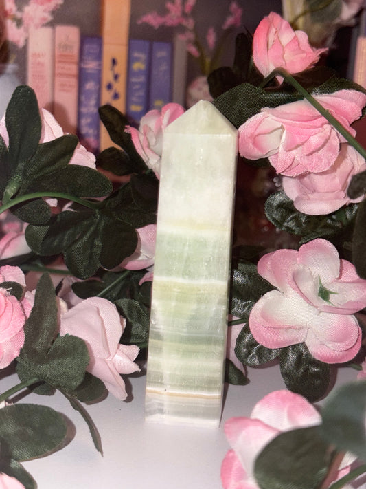 Pistachio Calcite Tower - Piece 9