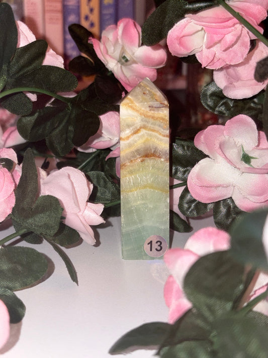 Pistachio Calcite Tower - Stunning Piece 13