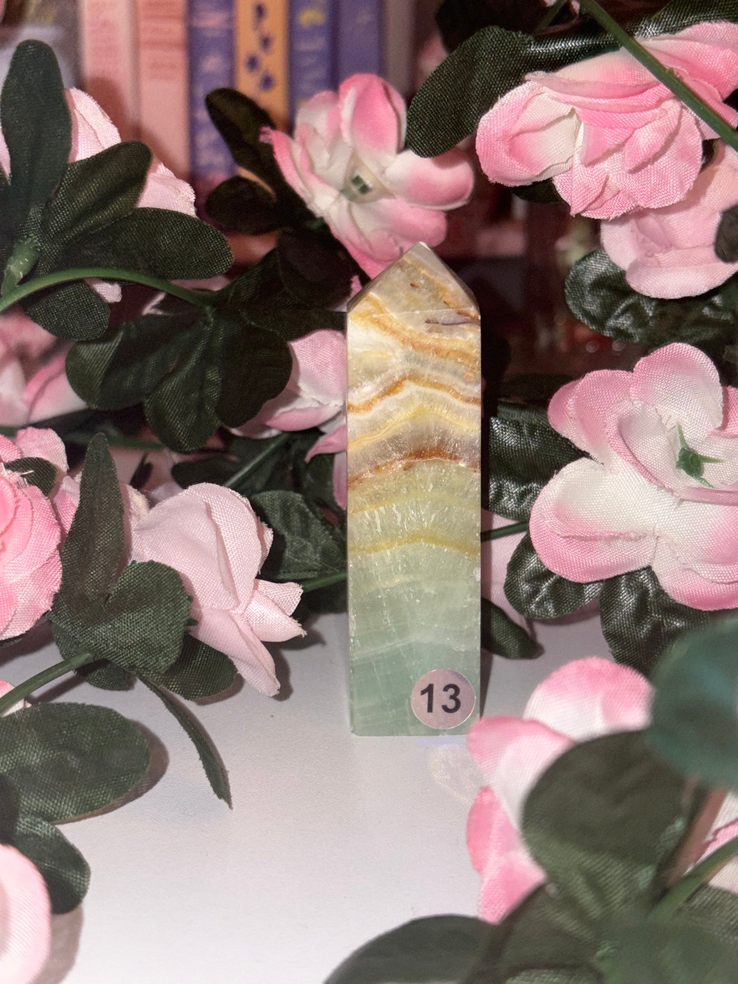 Pistachio Calcite Tower - Stunning Piece 13