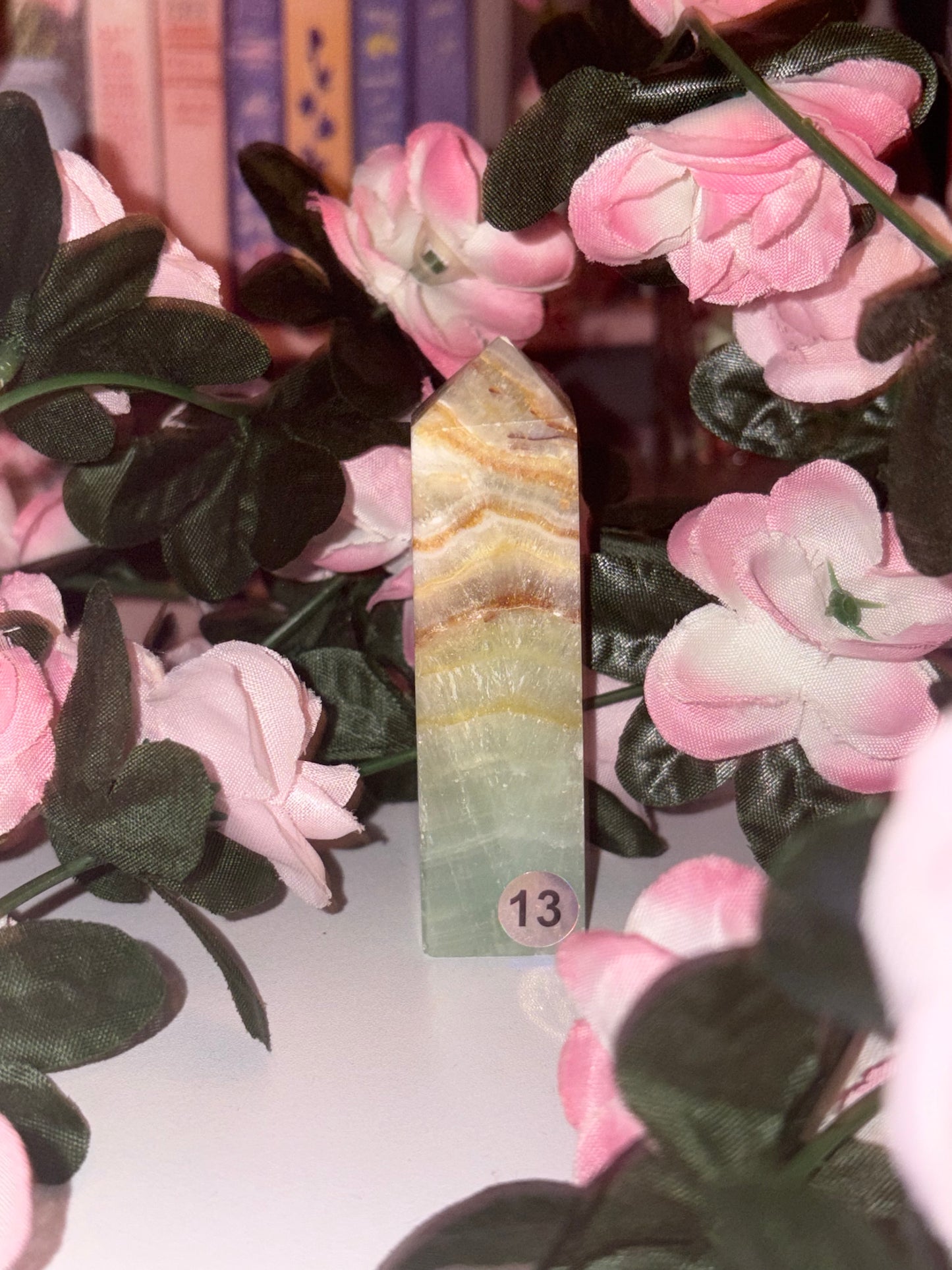 Pistachio Calcite Tower - Stunning Piece 13