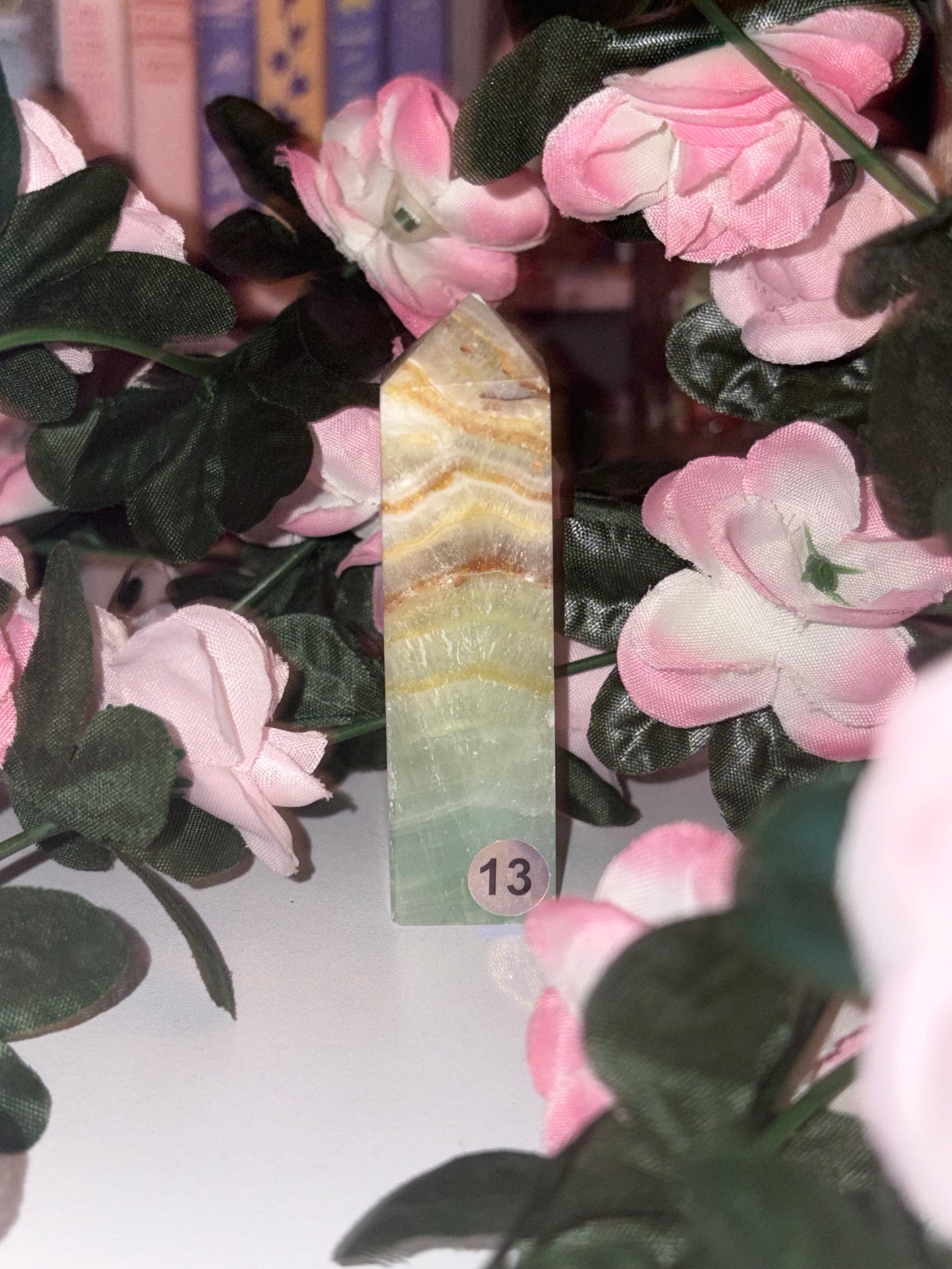Pistachio Calcite Tower - Stunning Piece 13