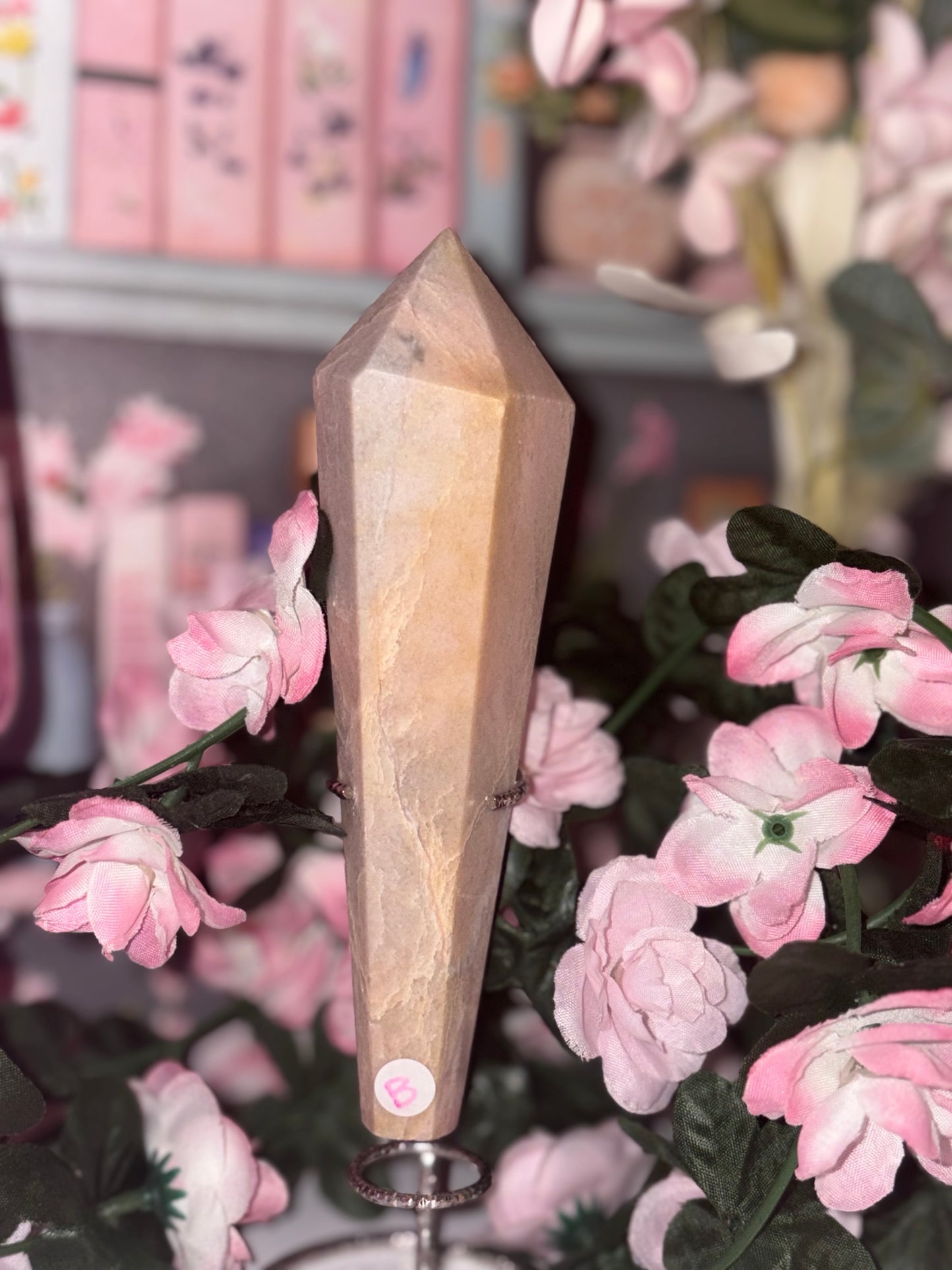 Pink Opal Wand B From Peru