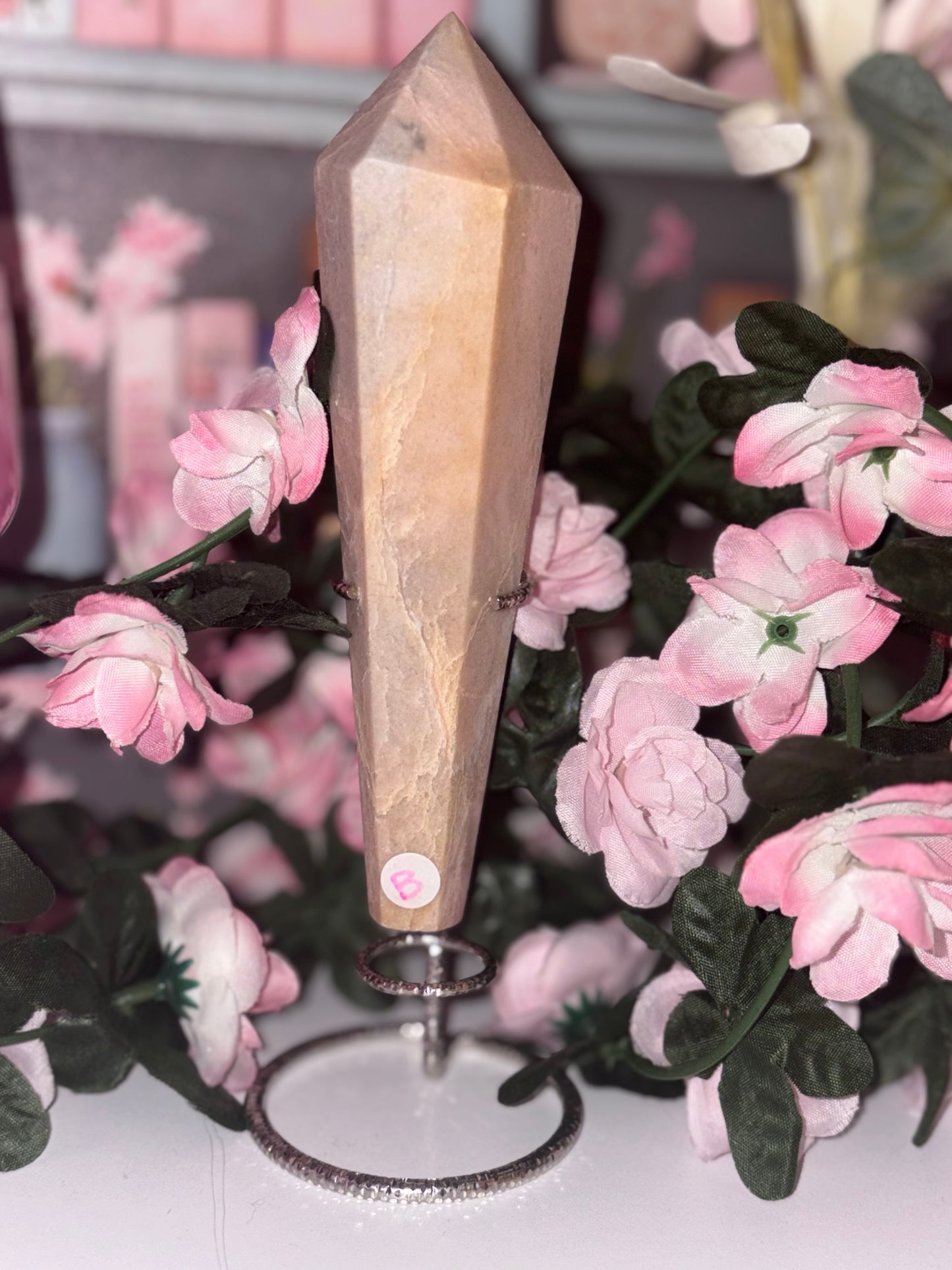Pink Opal Wand B From Peru