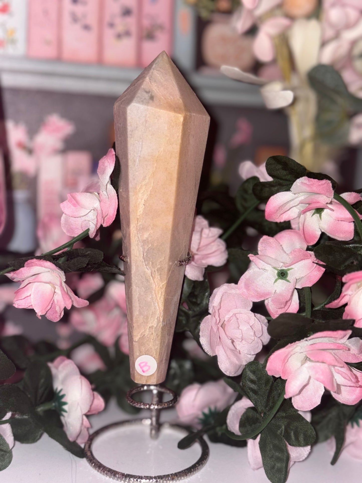 Pink Opal Wand B From Peru