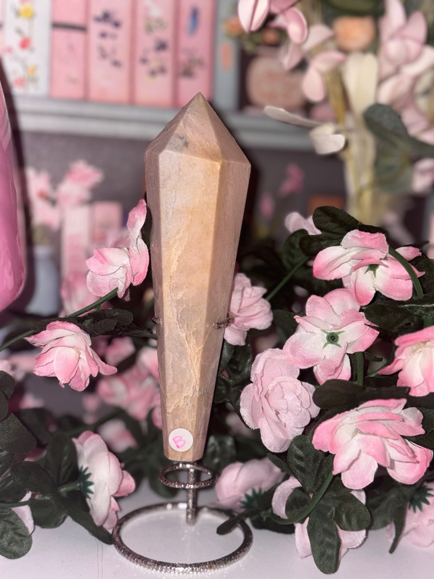Pink Opal Wand B From Peru