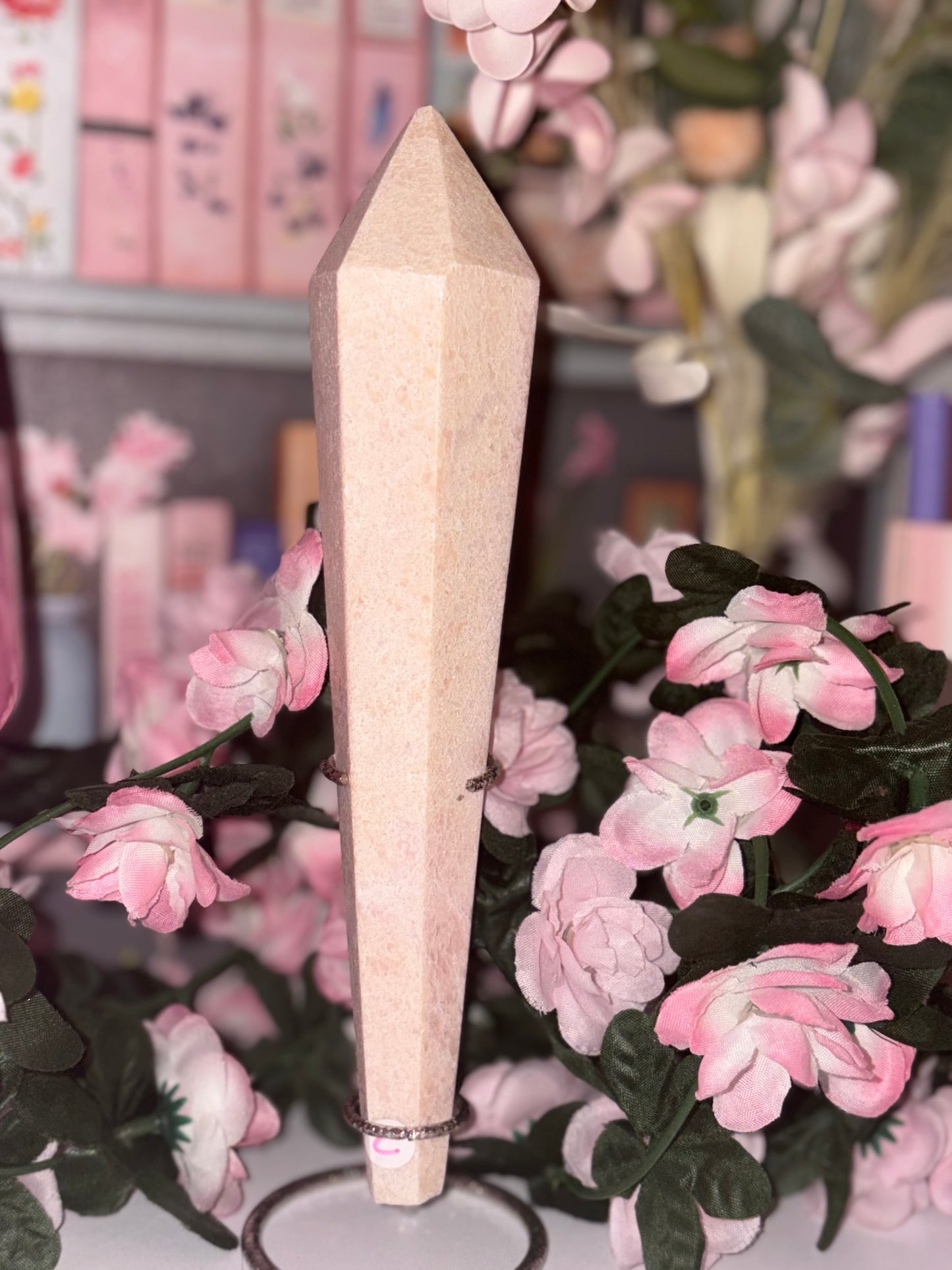 Pink Opal Wand - C (Slight Misfit) From Peru