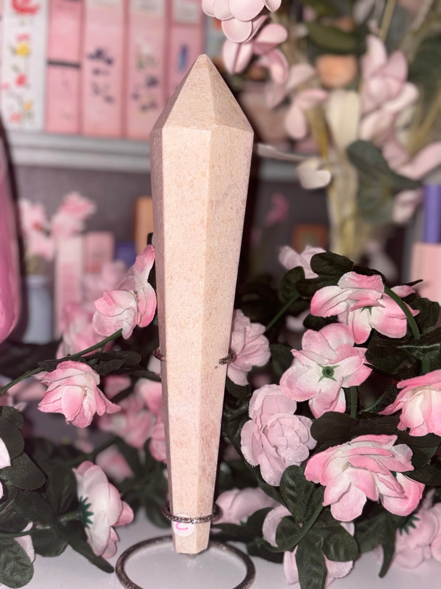 Pink Opal Wand - C (Slight Misfit) From Peru
