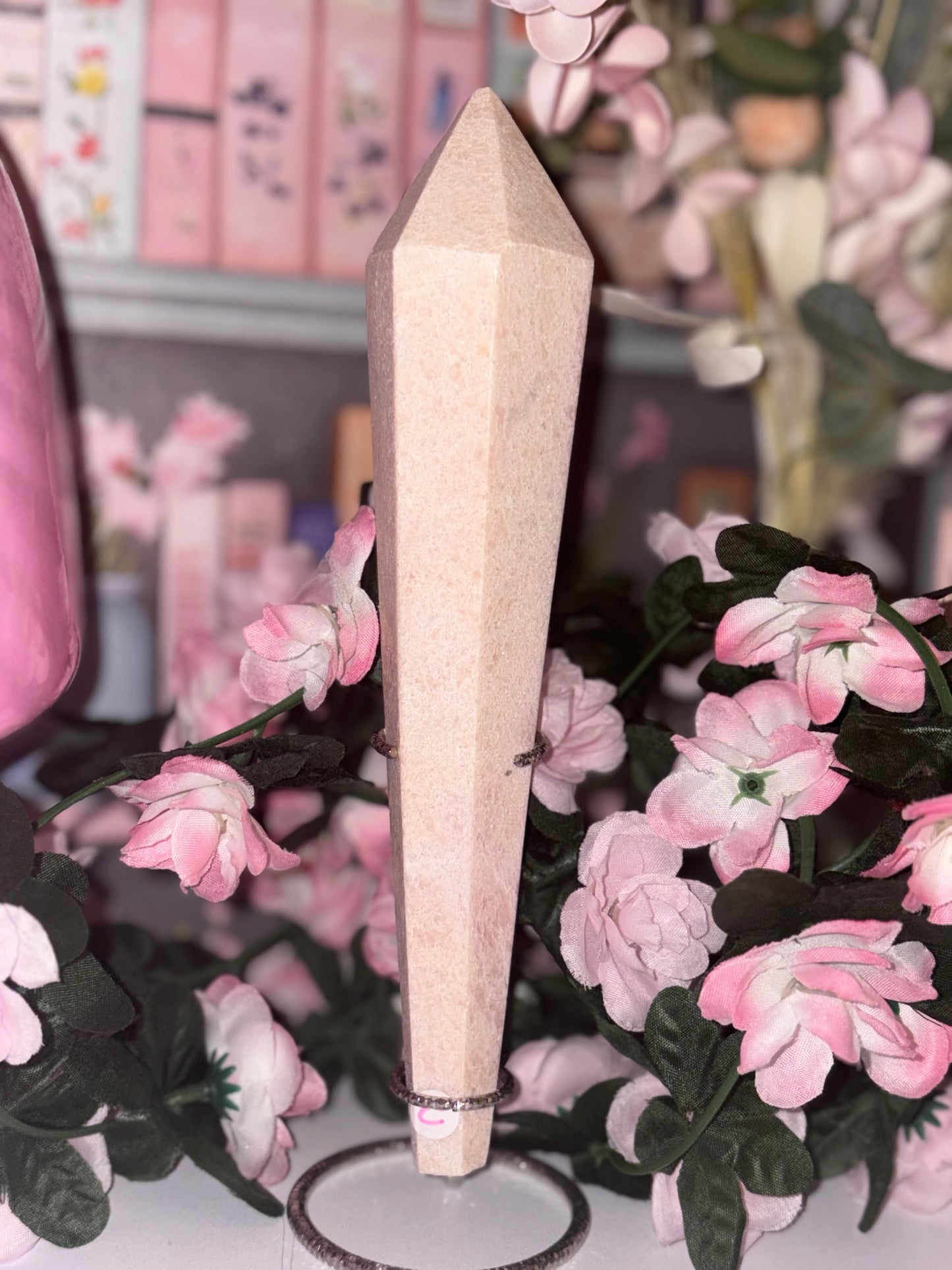 Pink Opal Wand - C (Slight Misfit) From Peru