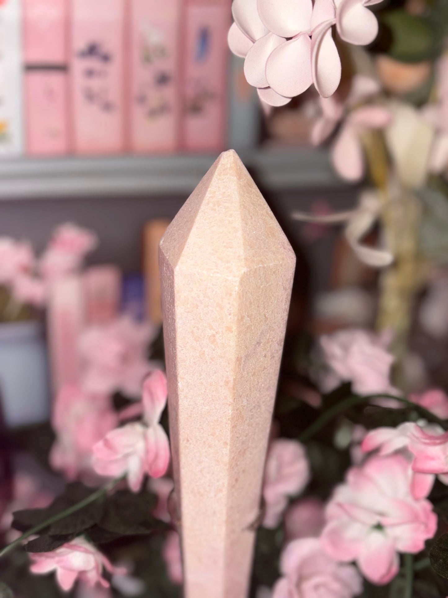 Pink Opal Wand - C (Slight Misfit) From Peru