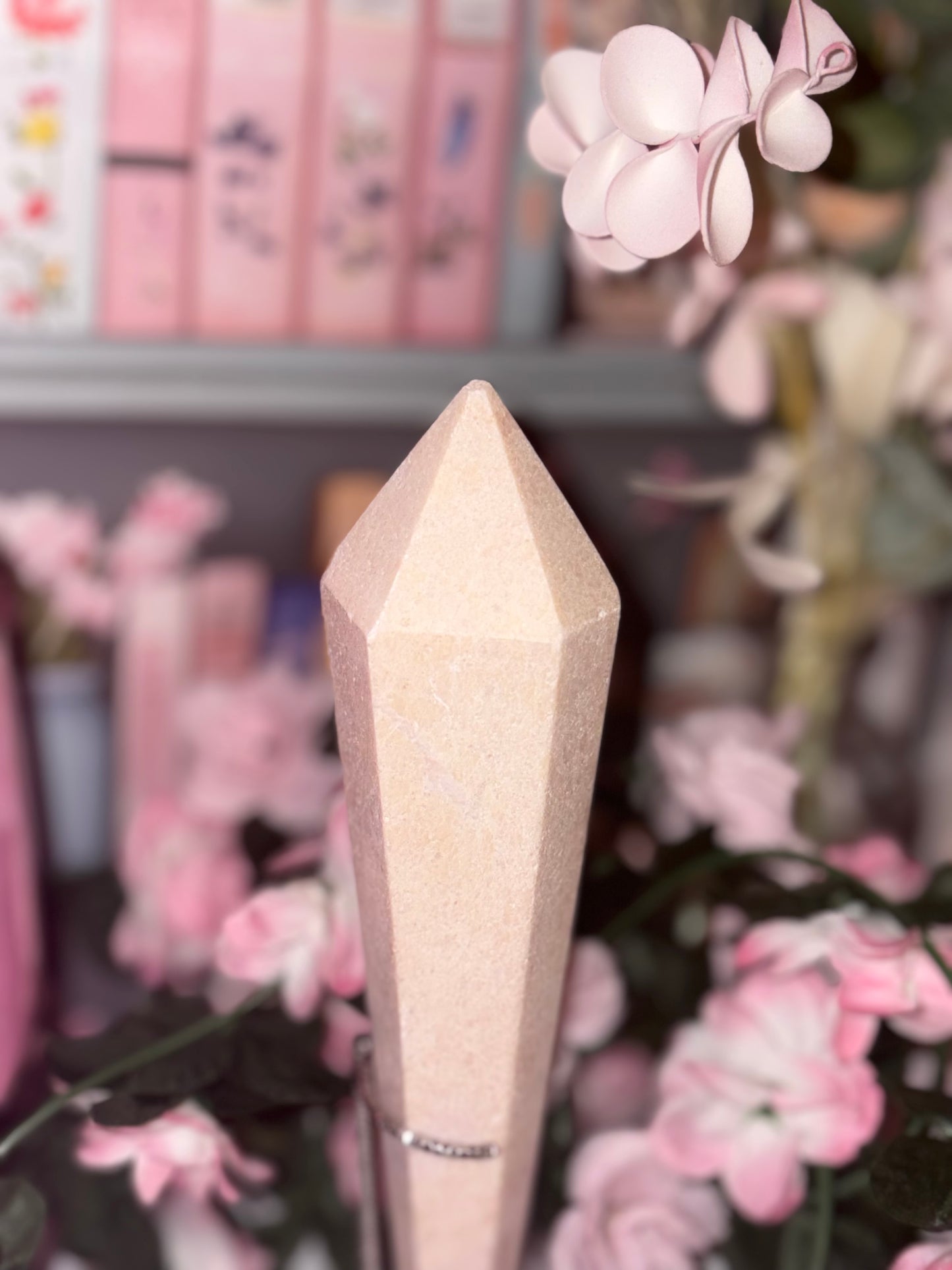 Pink Opal Wand - C (Slight Misfit) From Peru