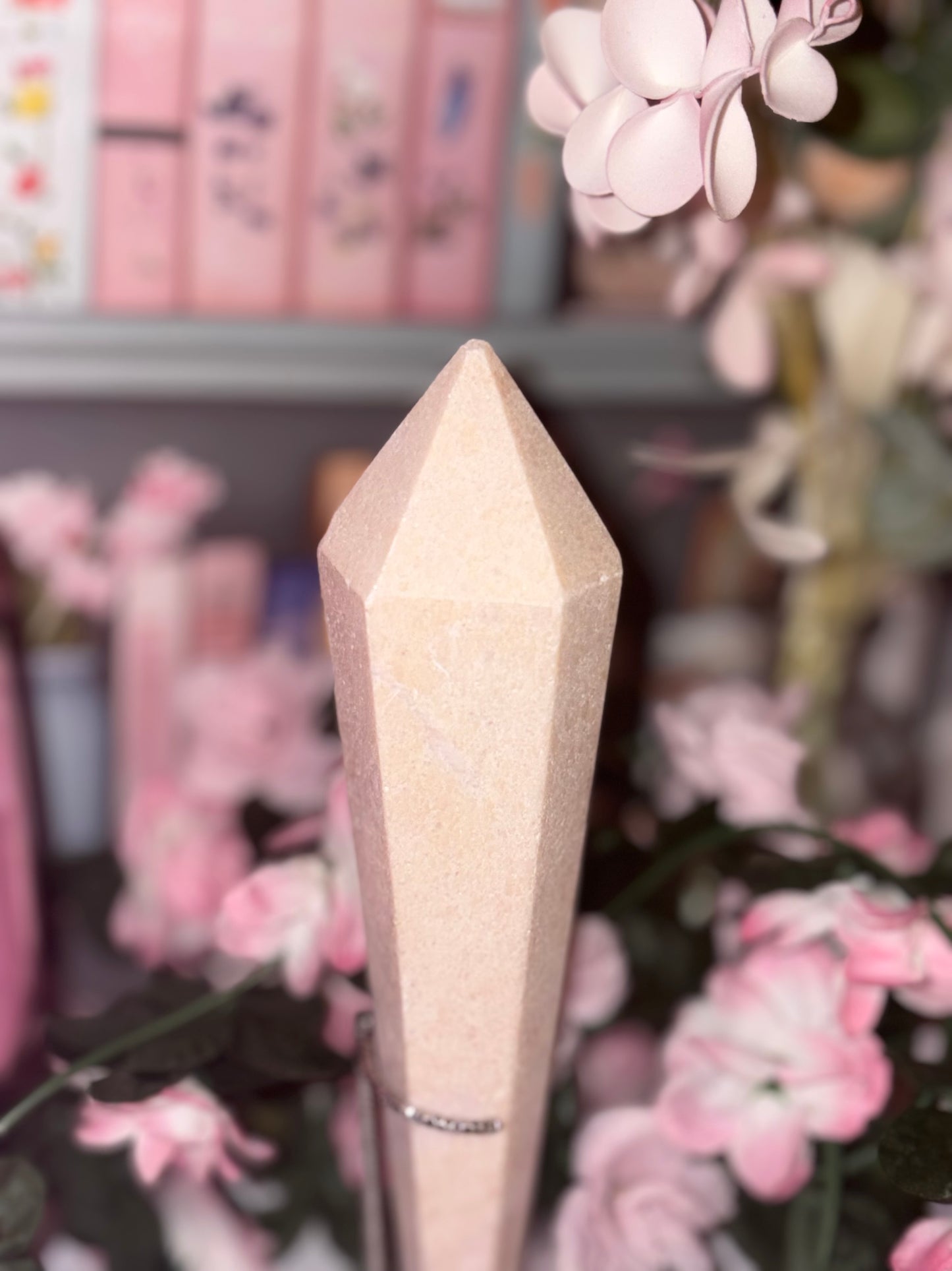 Pink Opal Wand - C (Slight Misfit) From Peru