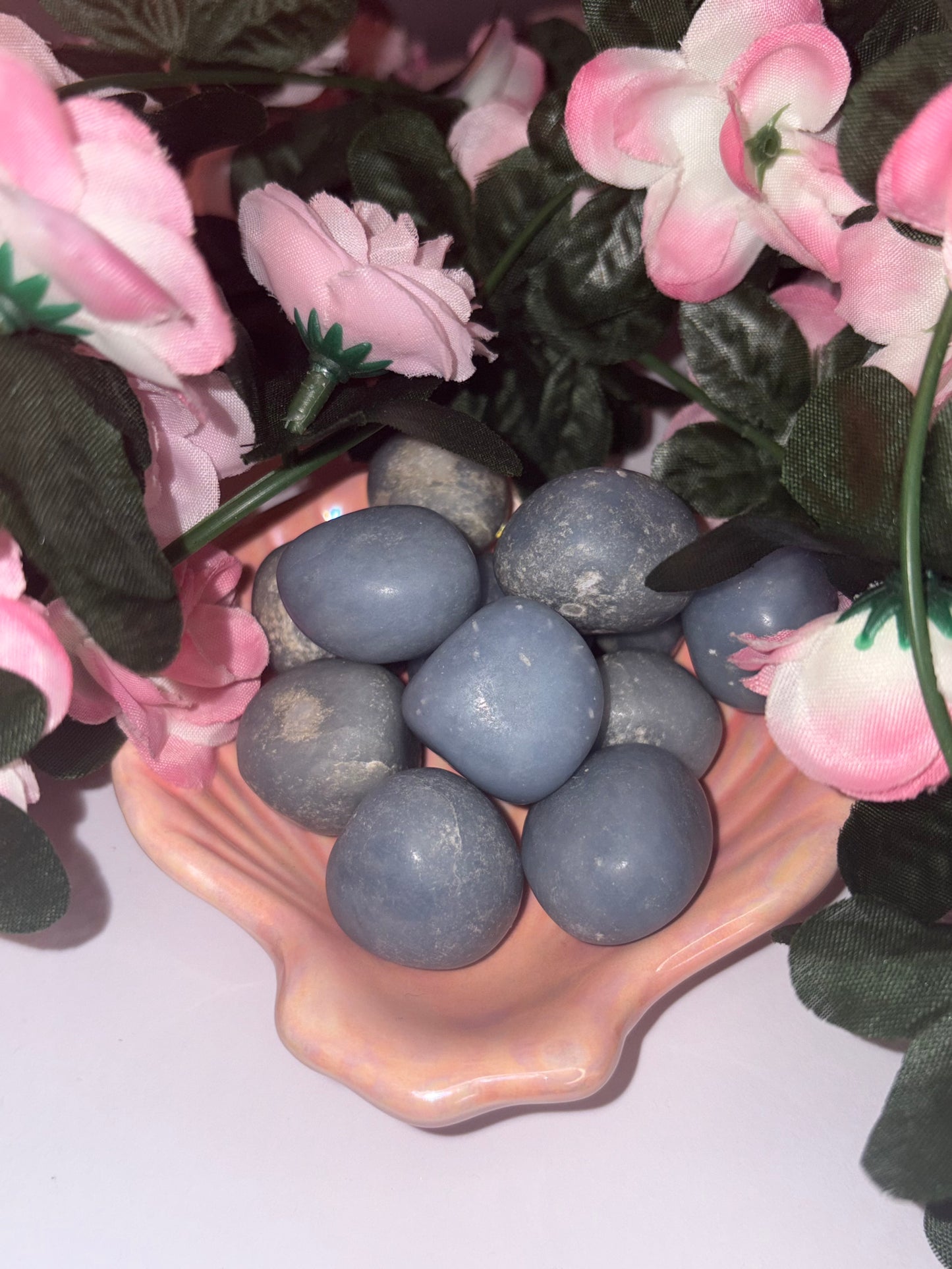 Angelite Tumble "The Celestial Messenger Stone From Peru"