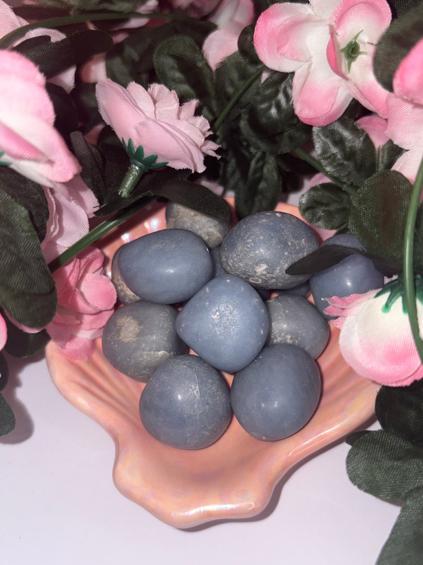 Angelite Tumble "The Celestial Messenger Stone From Peru"