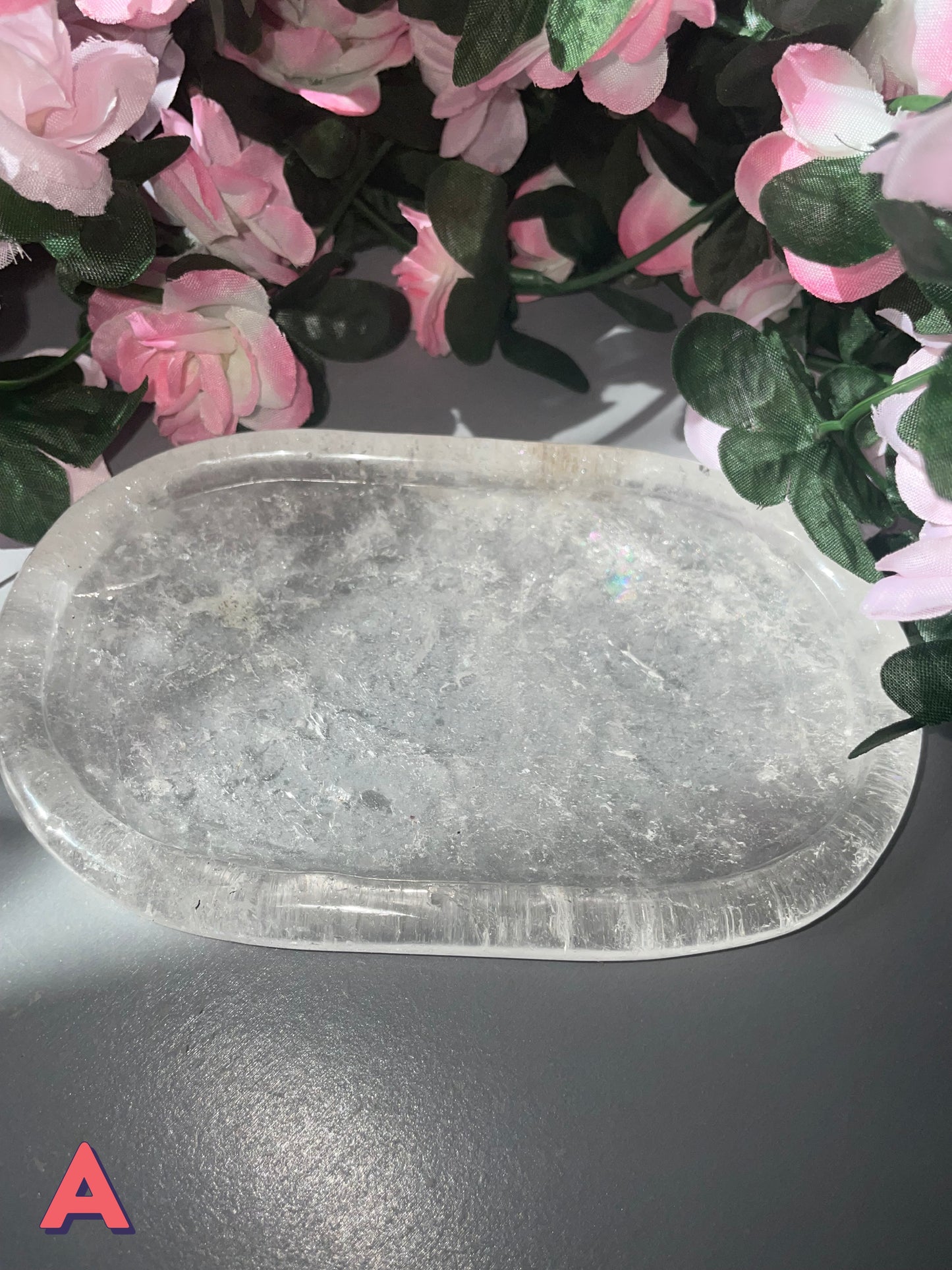 AAA Grade Clear Quartz Tray From Brazil