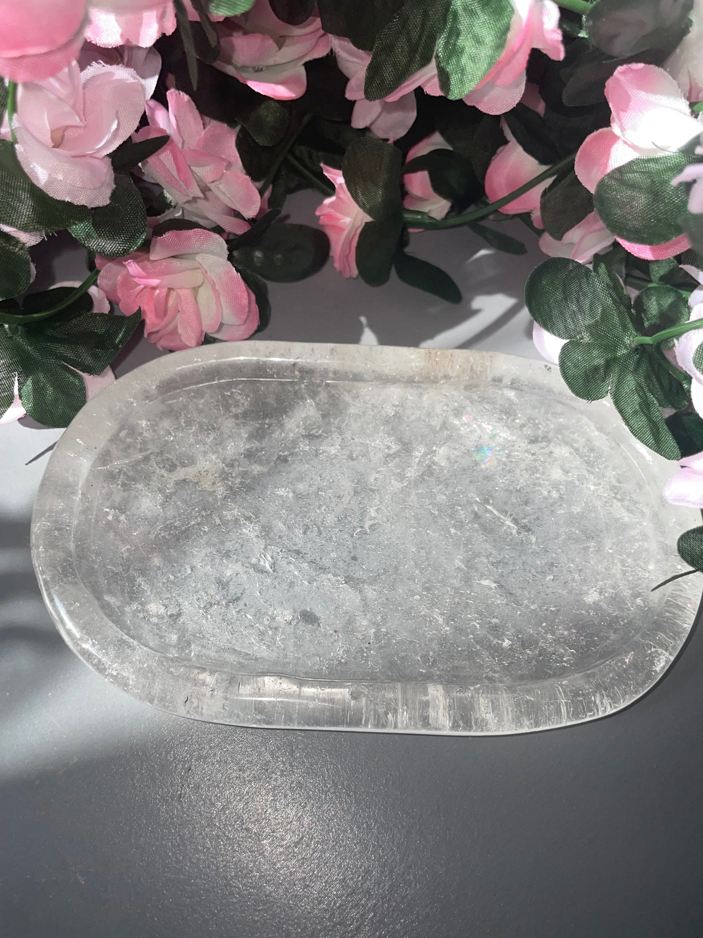 AAA Grade Clear Quartz Tray From Brazil