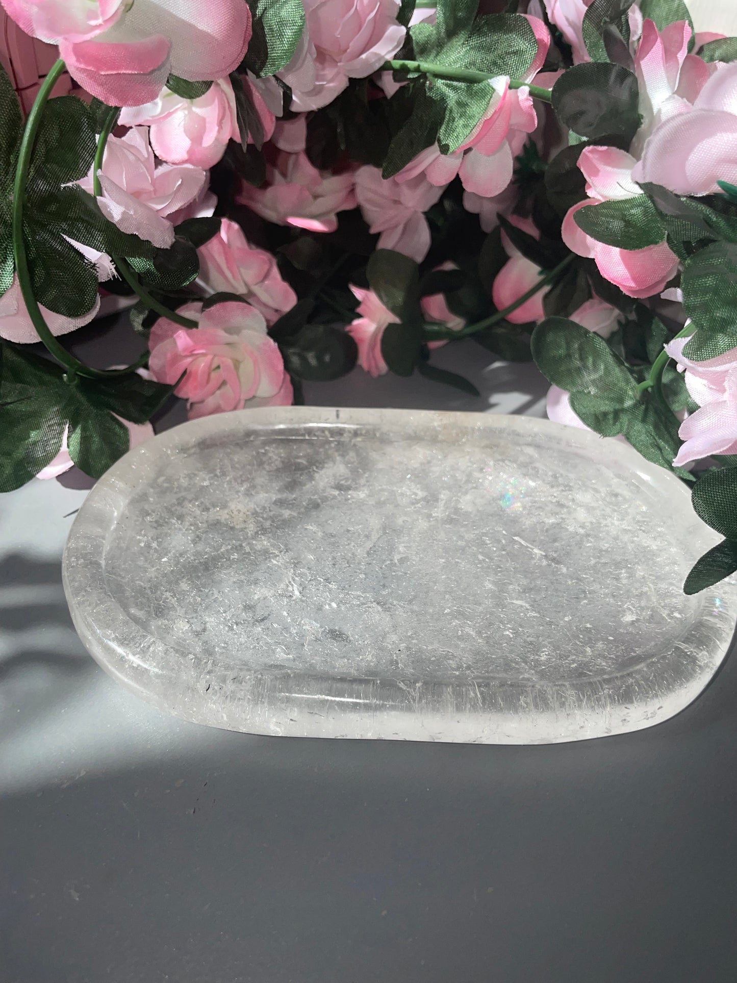 AAA Grade Clear Quartz Tray From Brazil