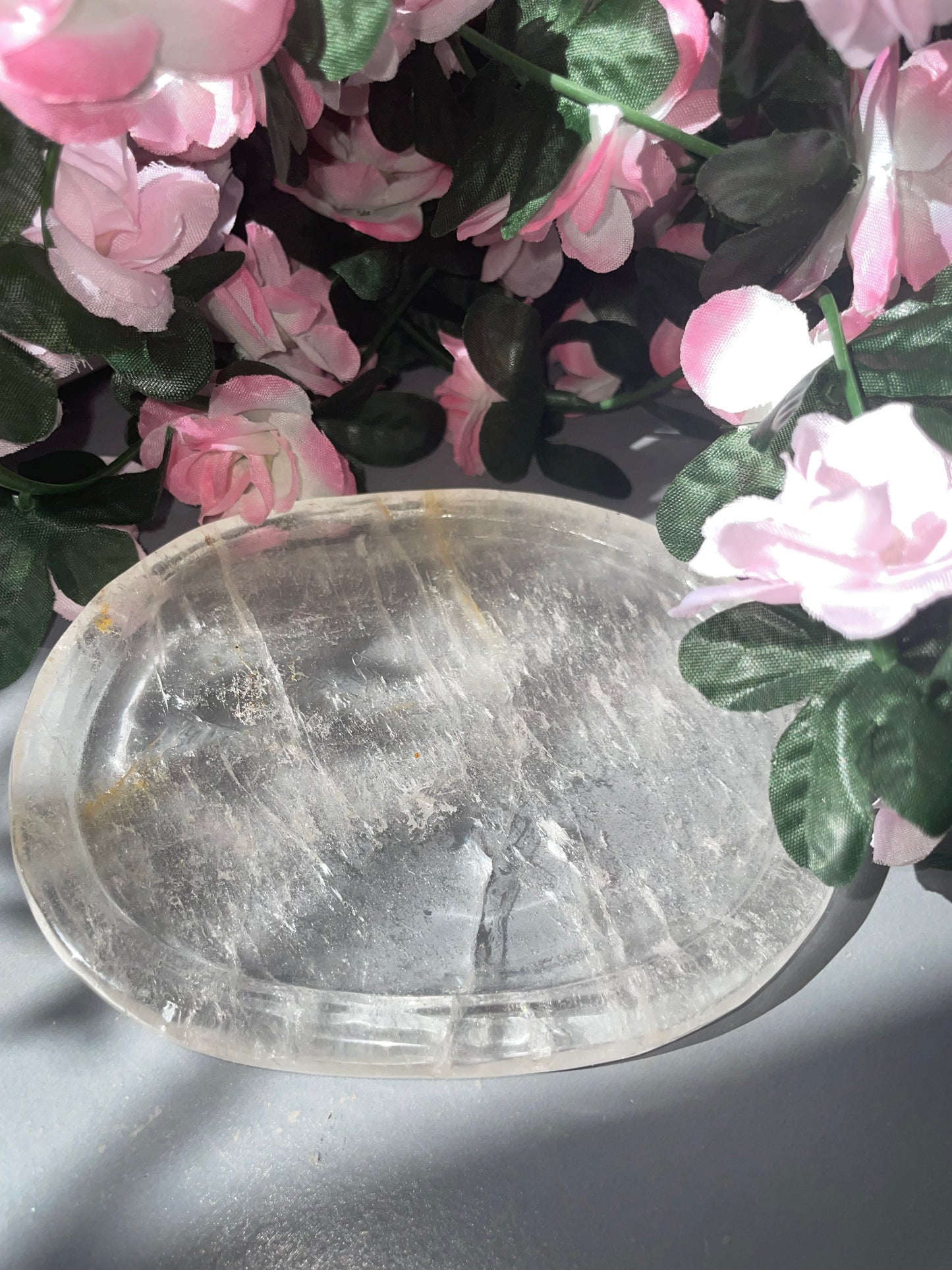 AAA Grade Clear Quartz Tray From Brazil