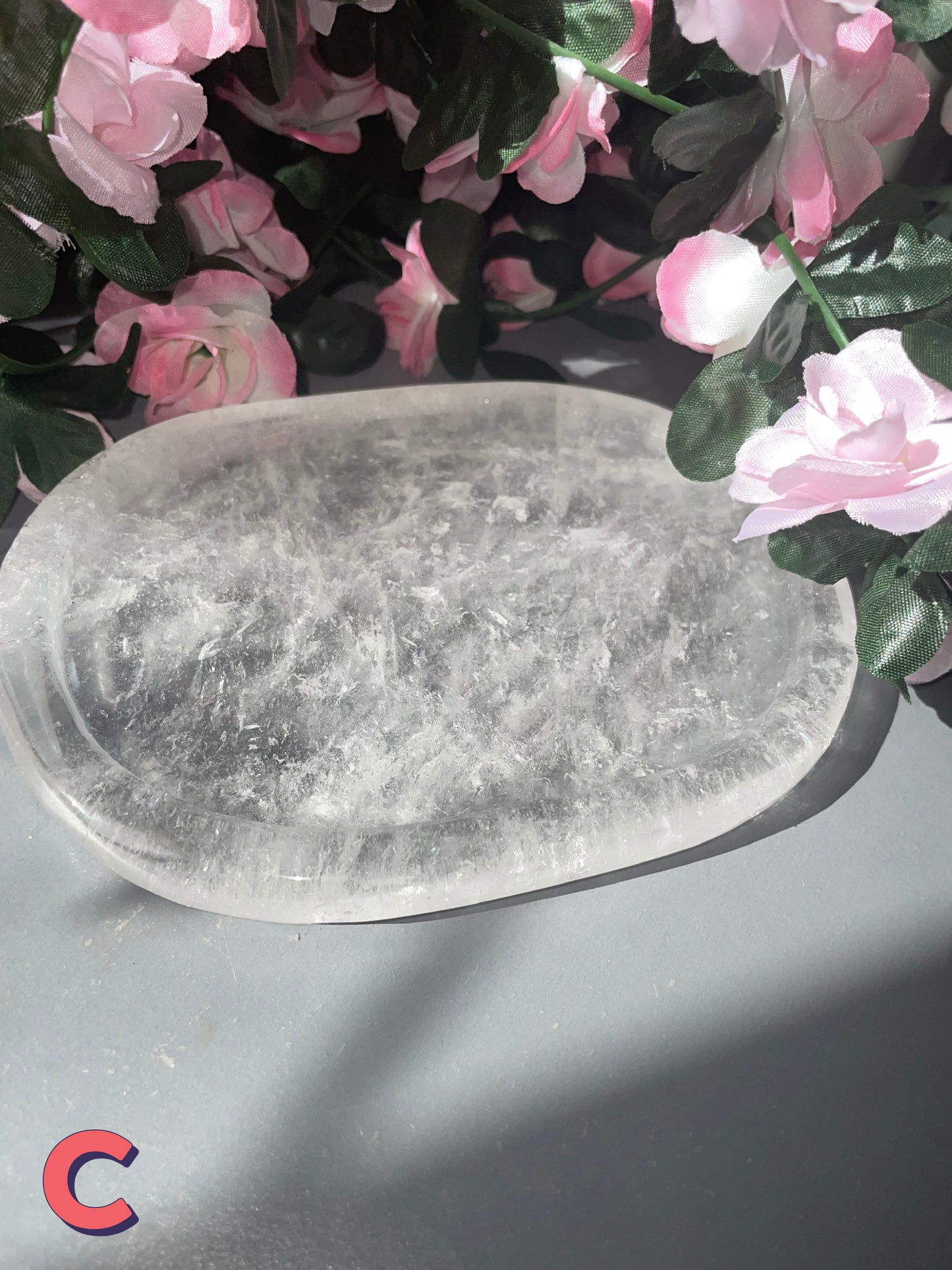 AAA Grade Clear Quartz Tray From Brazil