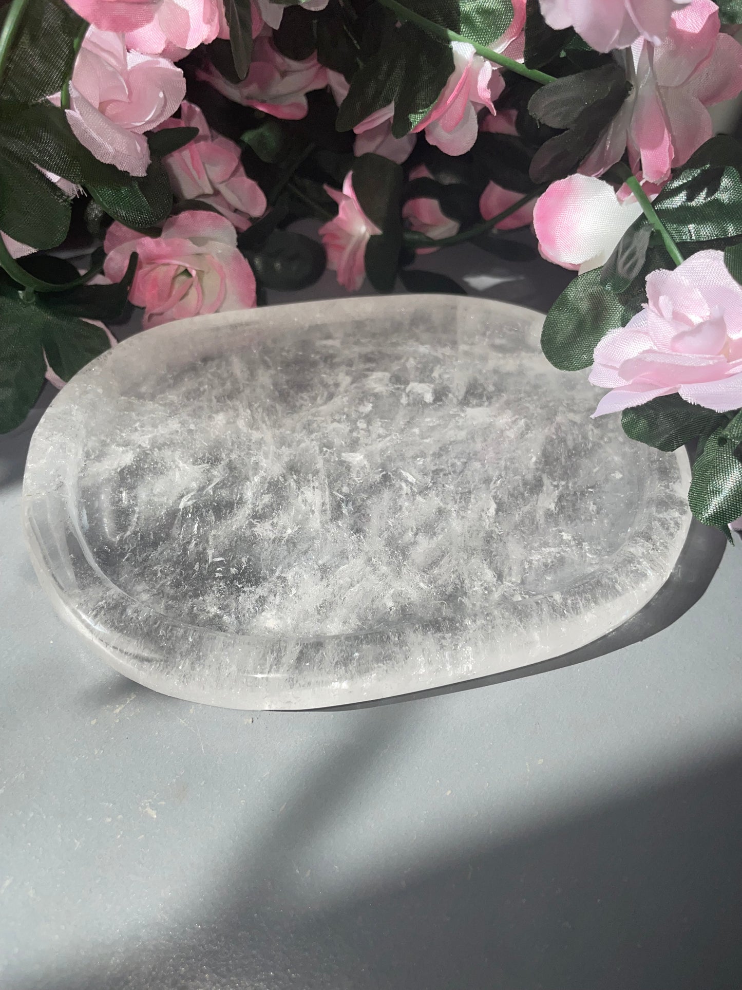 AAA Grade Clear Quartz Tray From Brazil