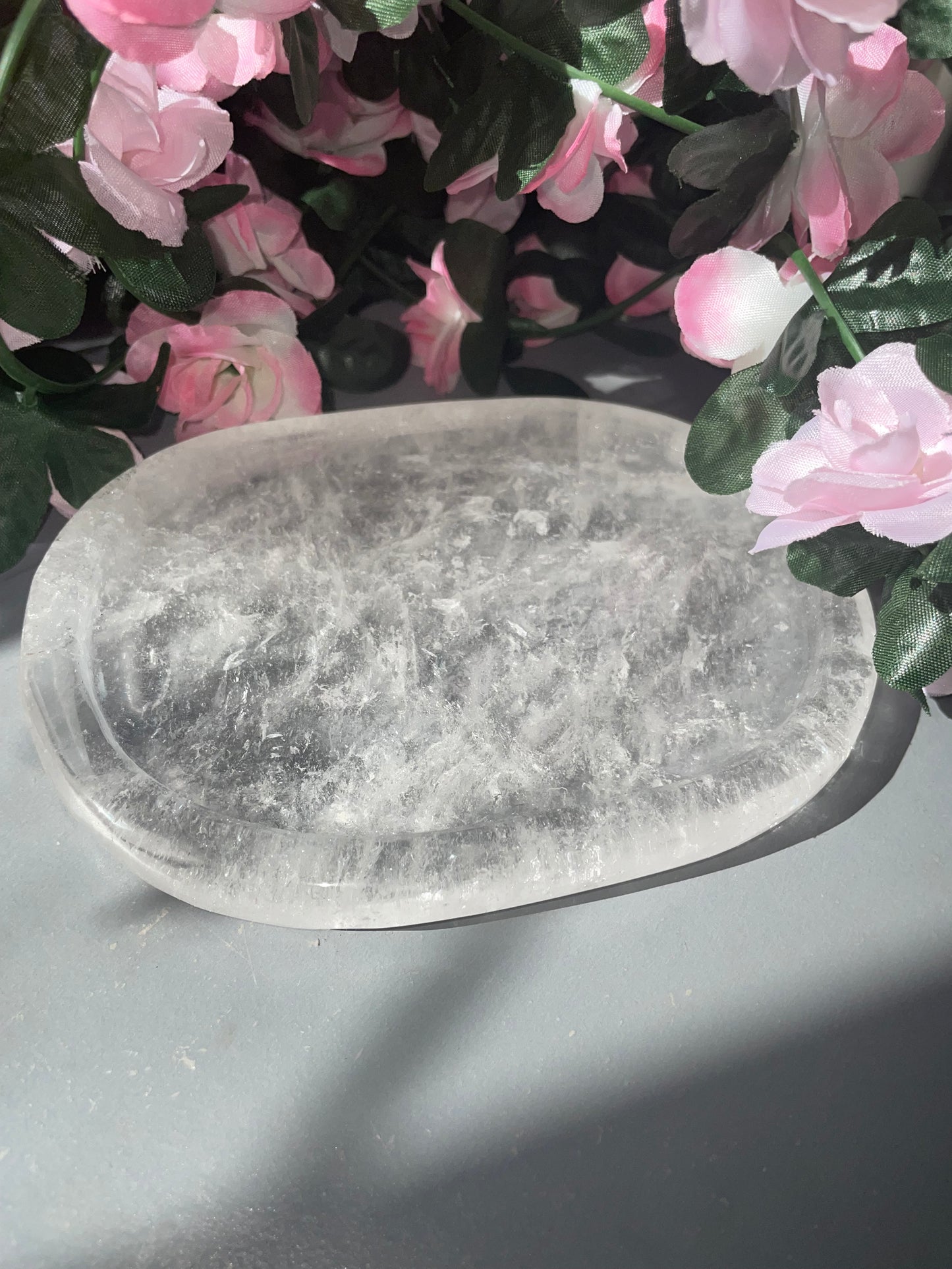 AAA Grade Clear Quartz Tray From Brazil
