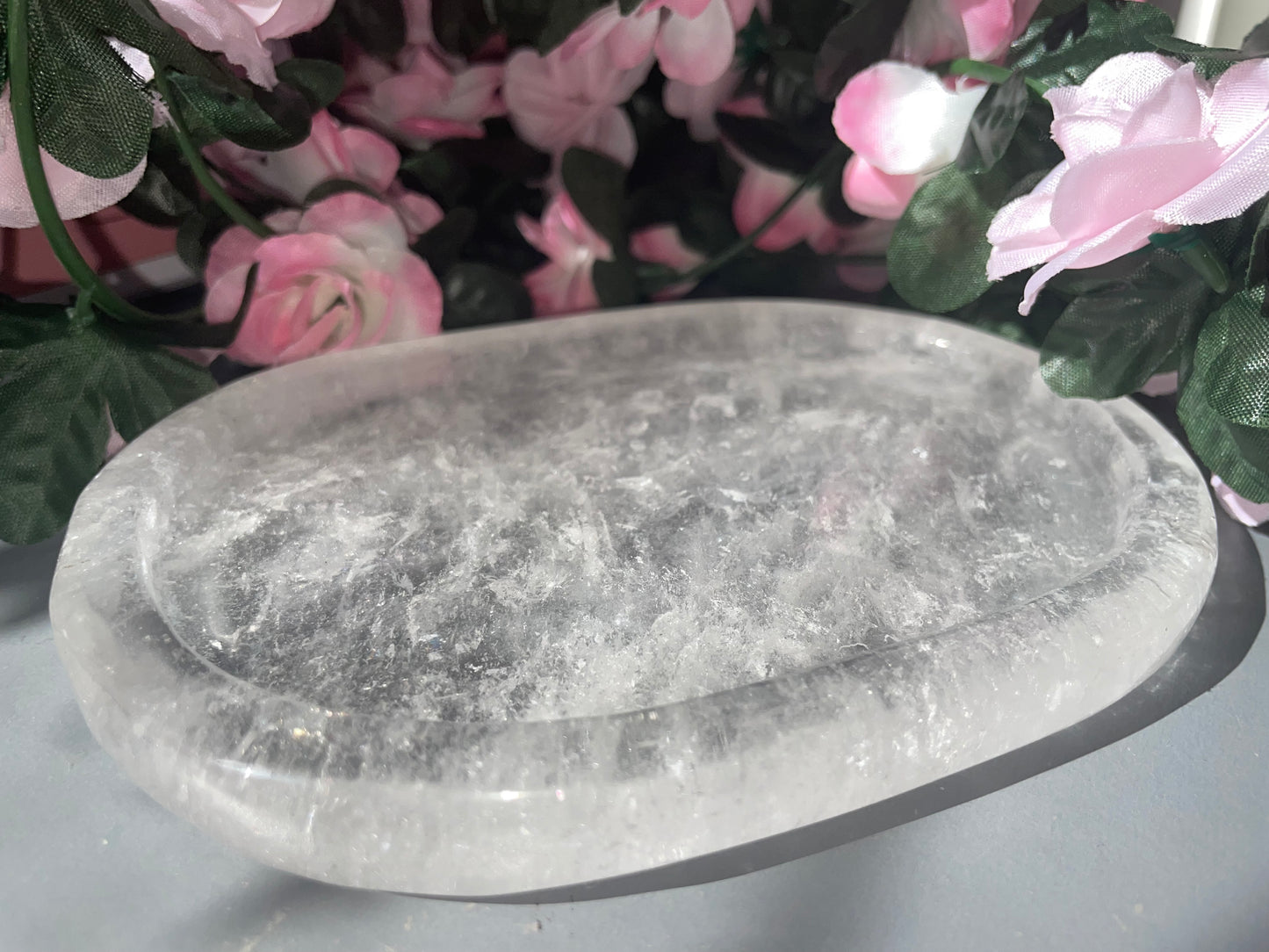 AAA Grade Clear Quartz Tray From Brazil