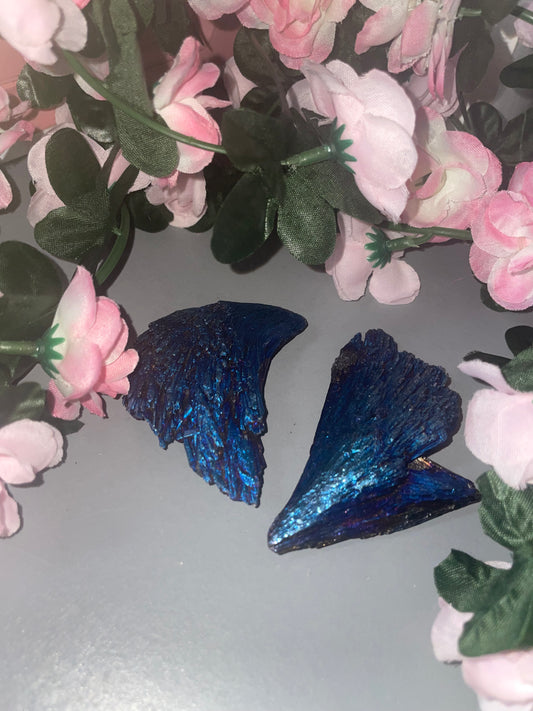 Blue Tourmaline Feathers Raw
