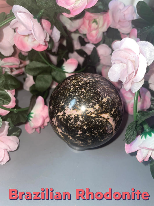 Brazilian Rhodonite Sphere