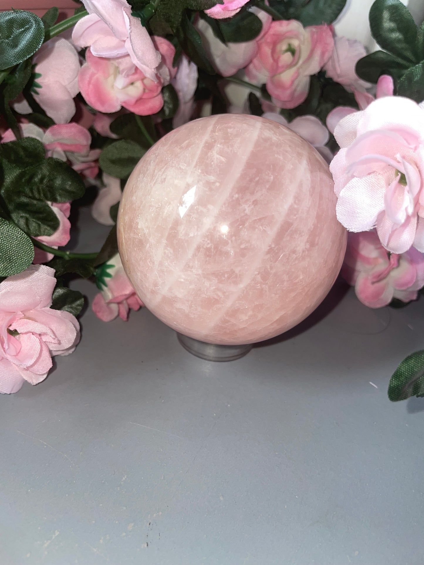Stunning Rose Quartz Sphere From Brazil