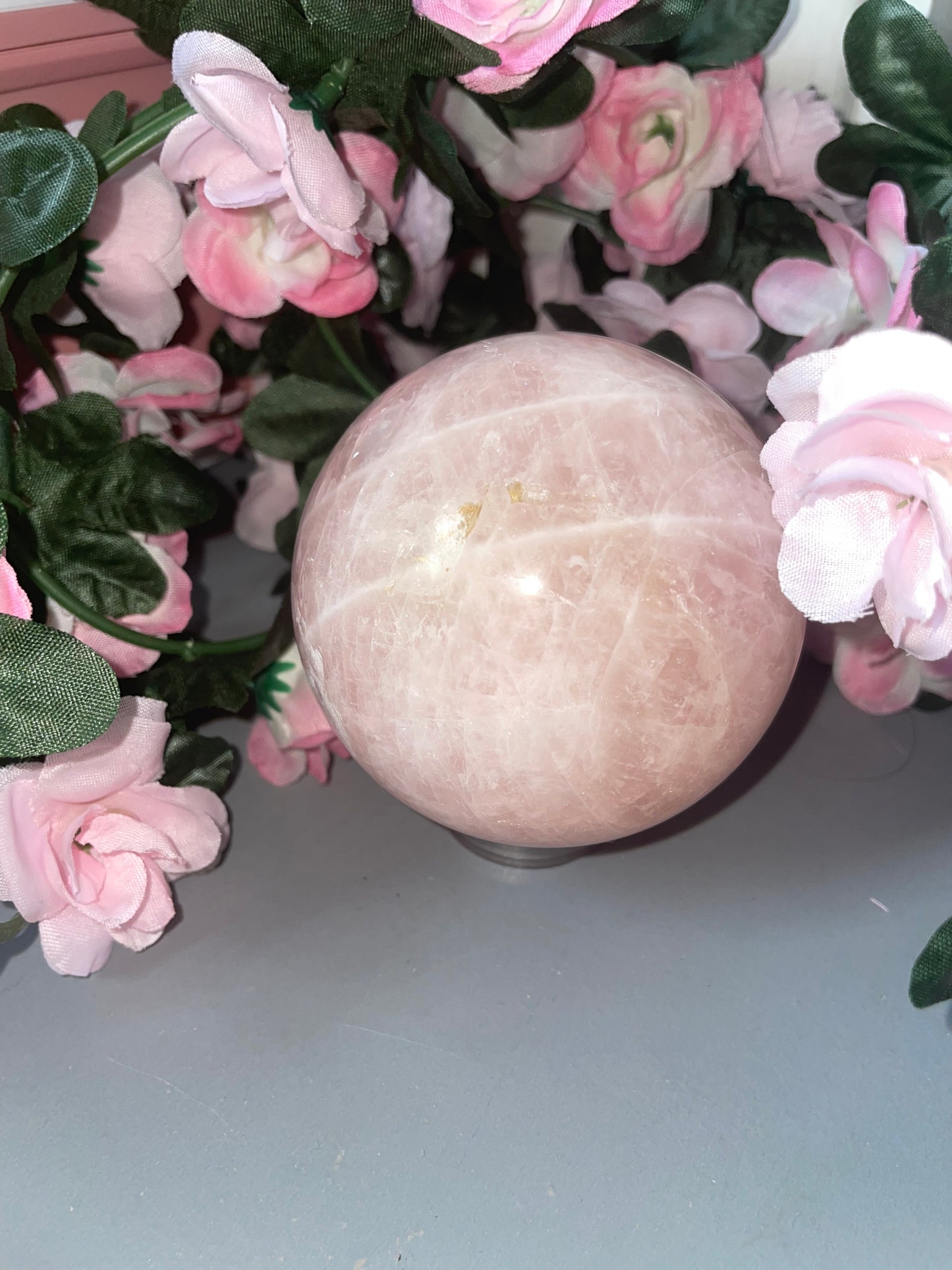 Stunning Rose Quartz Sphere From Brazil