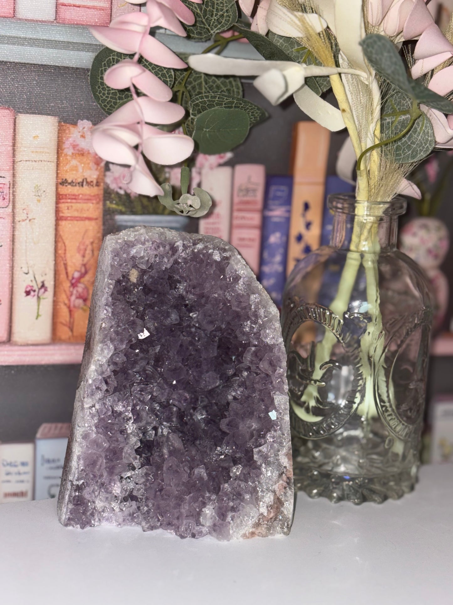 Amethyst Cluster Cathedral Freeform With Druzy